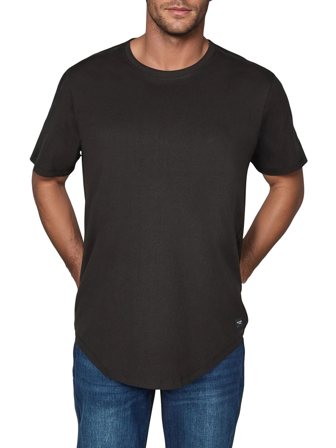 Jack & Jones Tshirt Herren lang geschnitten Set 100% Baumwolle Regular Fit günstig online kaufen