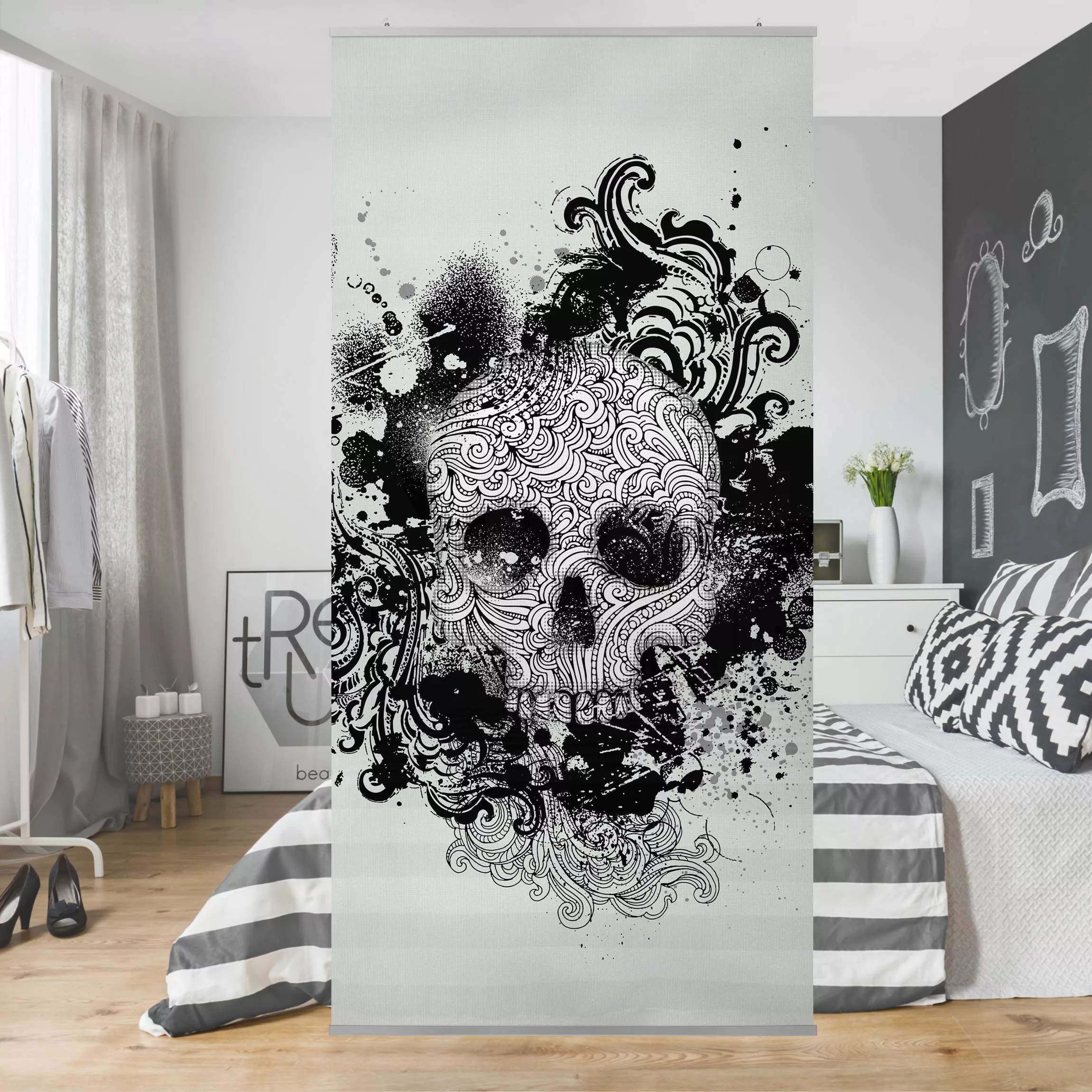Raumteiler Muster & Textur Skull günstig online kaufen