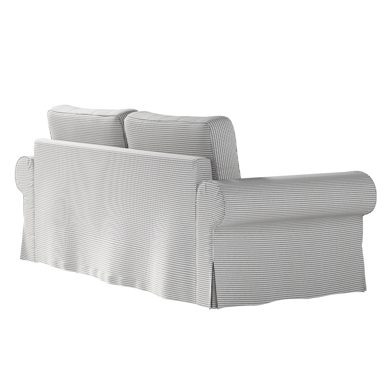 Bezug für Backabro 3-Sitzer Sofa ausklappbar, schwarz-beige, Bezug für Back günstig online kaufen