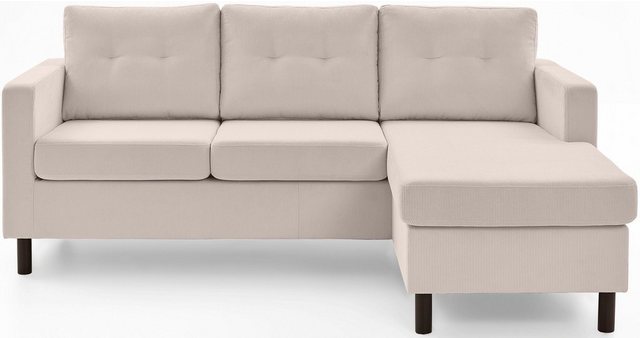 ATLANTIC home collection Ecksofa "Tea L-Form", Ecksofa, frei im Raum stellb günstig online kaufen