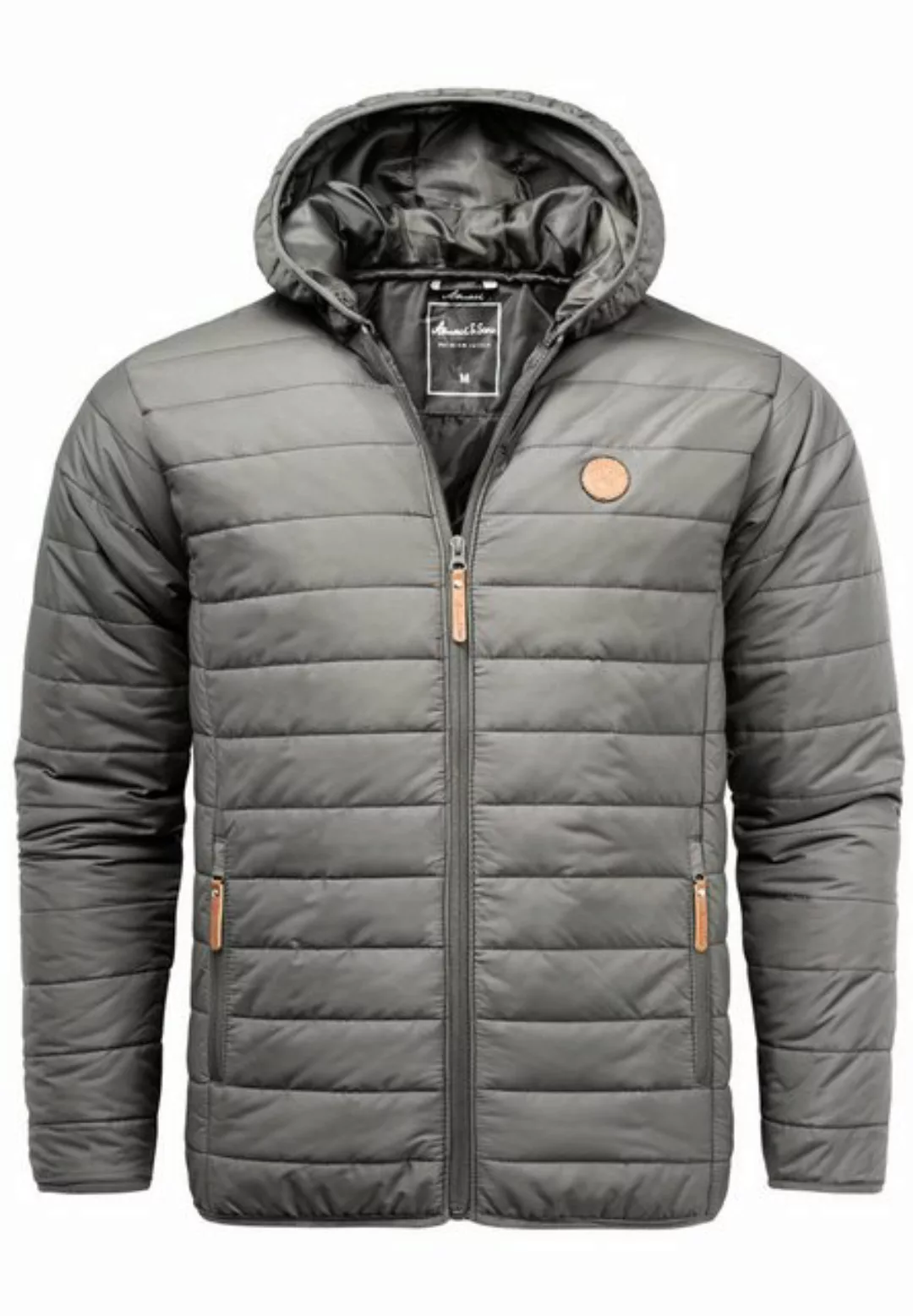 Amaci&Sons Steppjacke ROANOKE Steppjacke Herren Outdoor Basic Patch Kapuzen günstig online kaufen