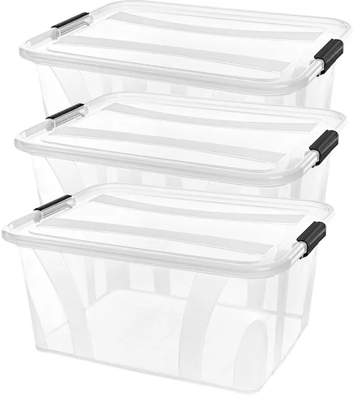 Siena Home Aufbewahrungsbox »Anzio«, (Set, 3 St.), Kunststoff, 100% recycle günstig online kaufen