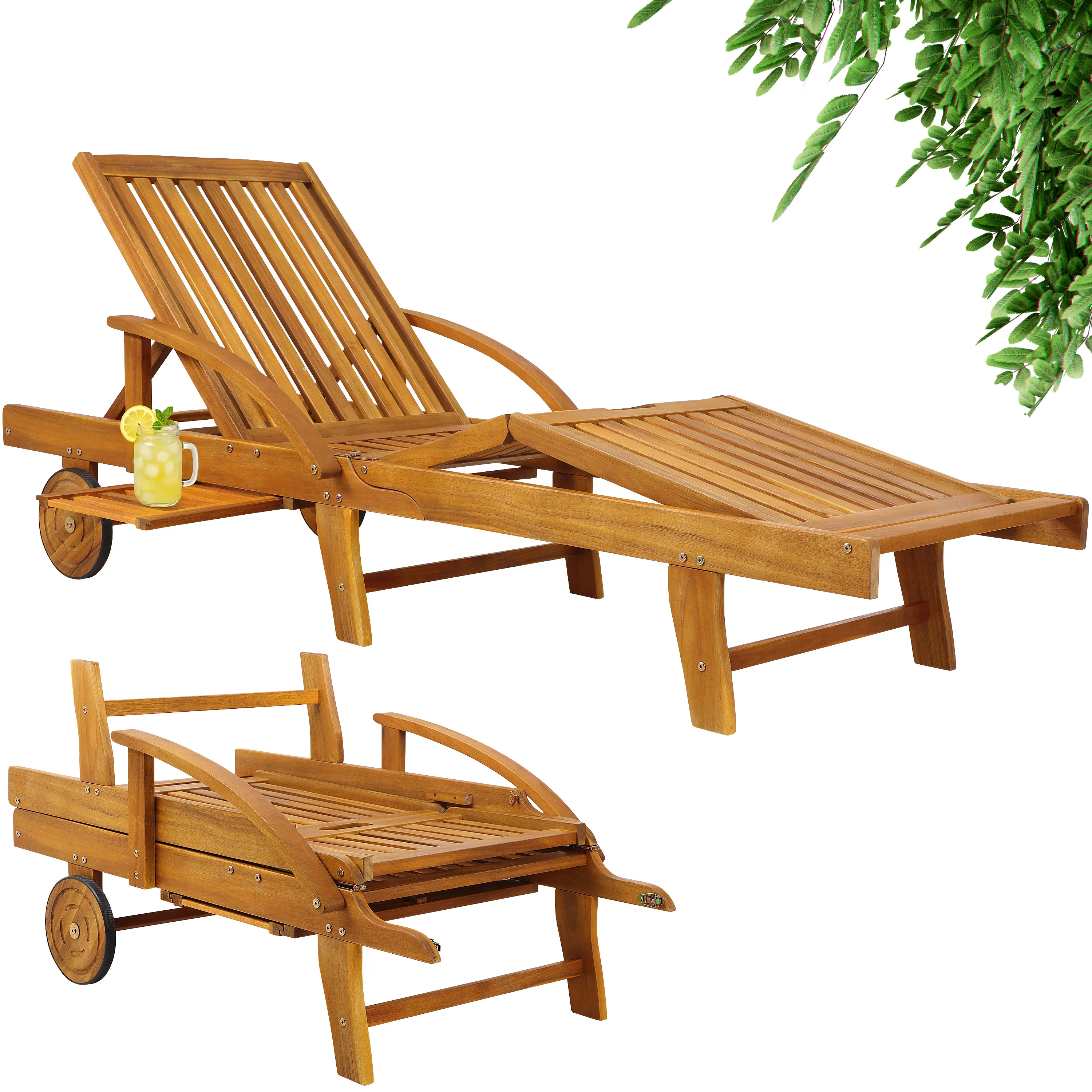Casaria Gartenliege, 2er Set Klappbar Wetterfest günstig online kaufen