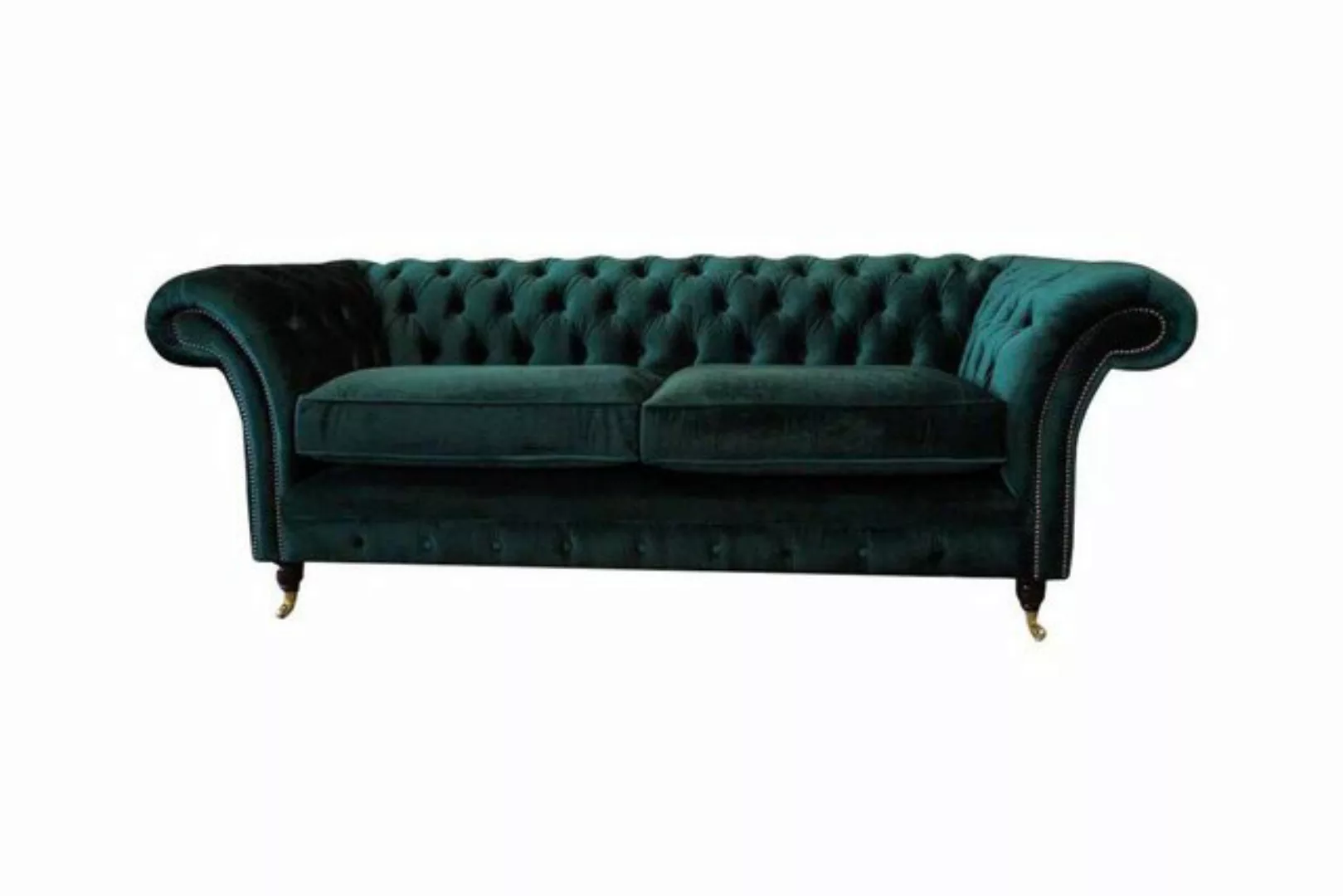 Xlmoebel Sofa Chesterfield Polster 3-Platz Textil Sitzmöbel Sofa Dreisitzer günstig online kaufen