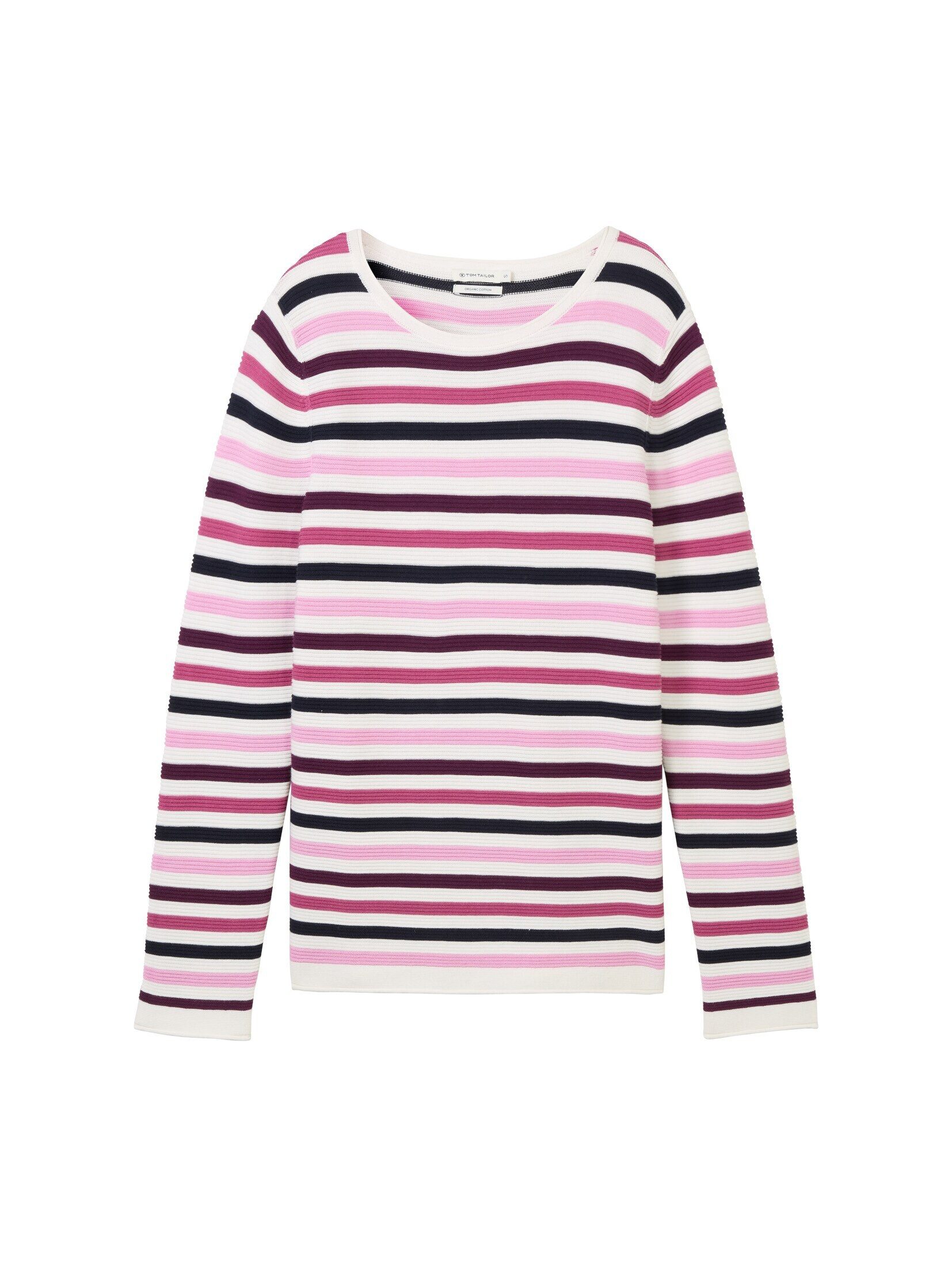 TOM TAILOR Strickpullover Strickpullover aus Bio-Baumwolle günstig online kaufen