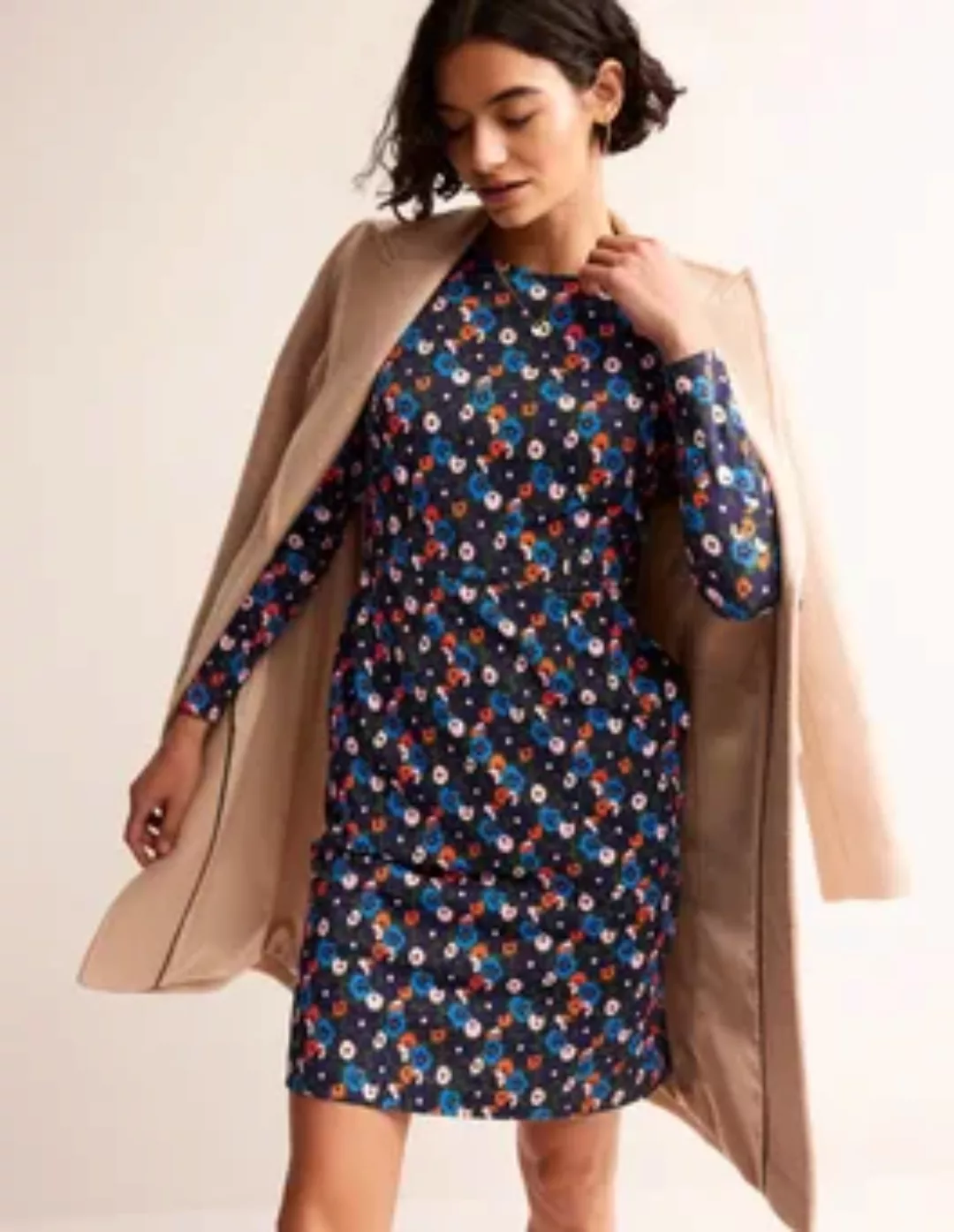 Penelope Jersey-Kleid Damen Boden, Wintermoos, Bloomsbury Pop günstig online kaufen