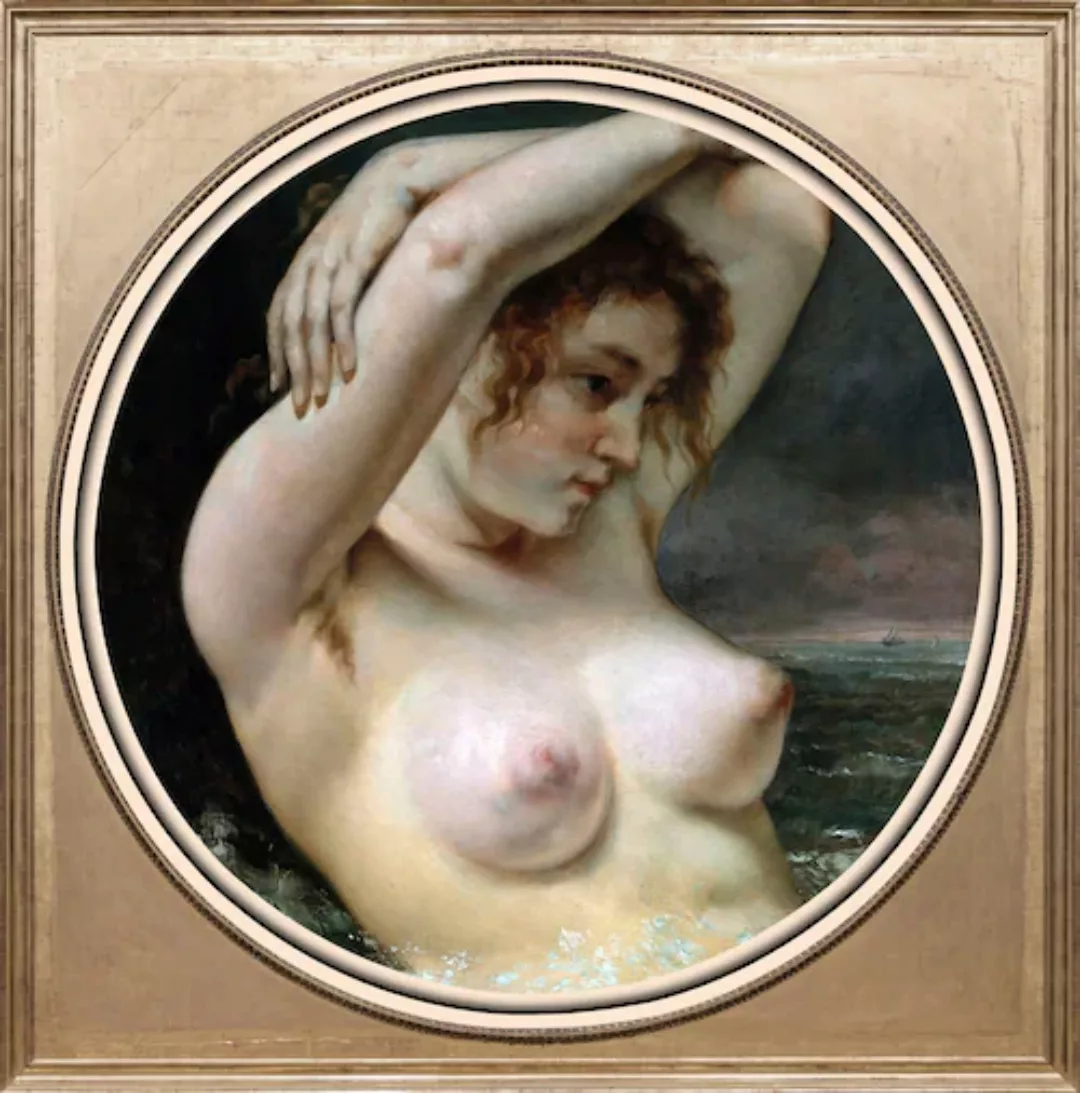 queence Acrylglasbild "Nackte Frau" günstig online kaufen