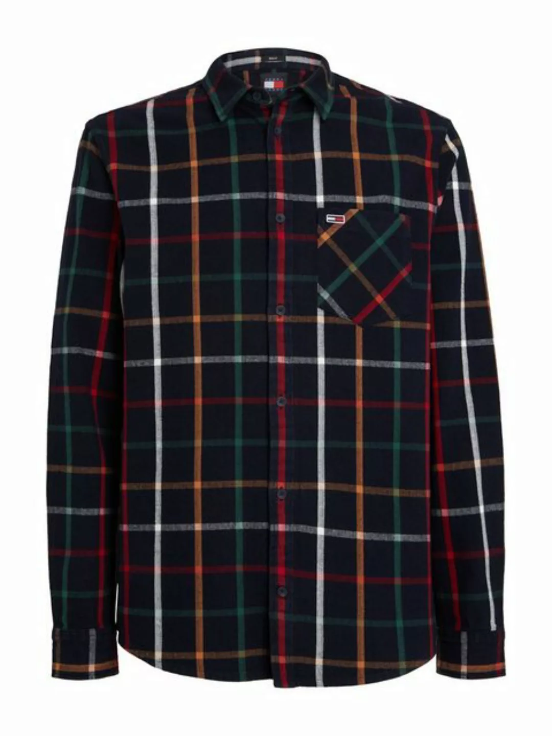 Tommy Jeans Flanellhemd TJM REG CHECK FLANNEL SHIRT mit Brusttasche günstig online kaufen