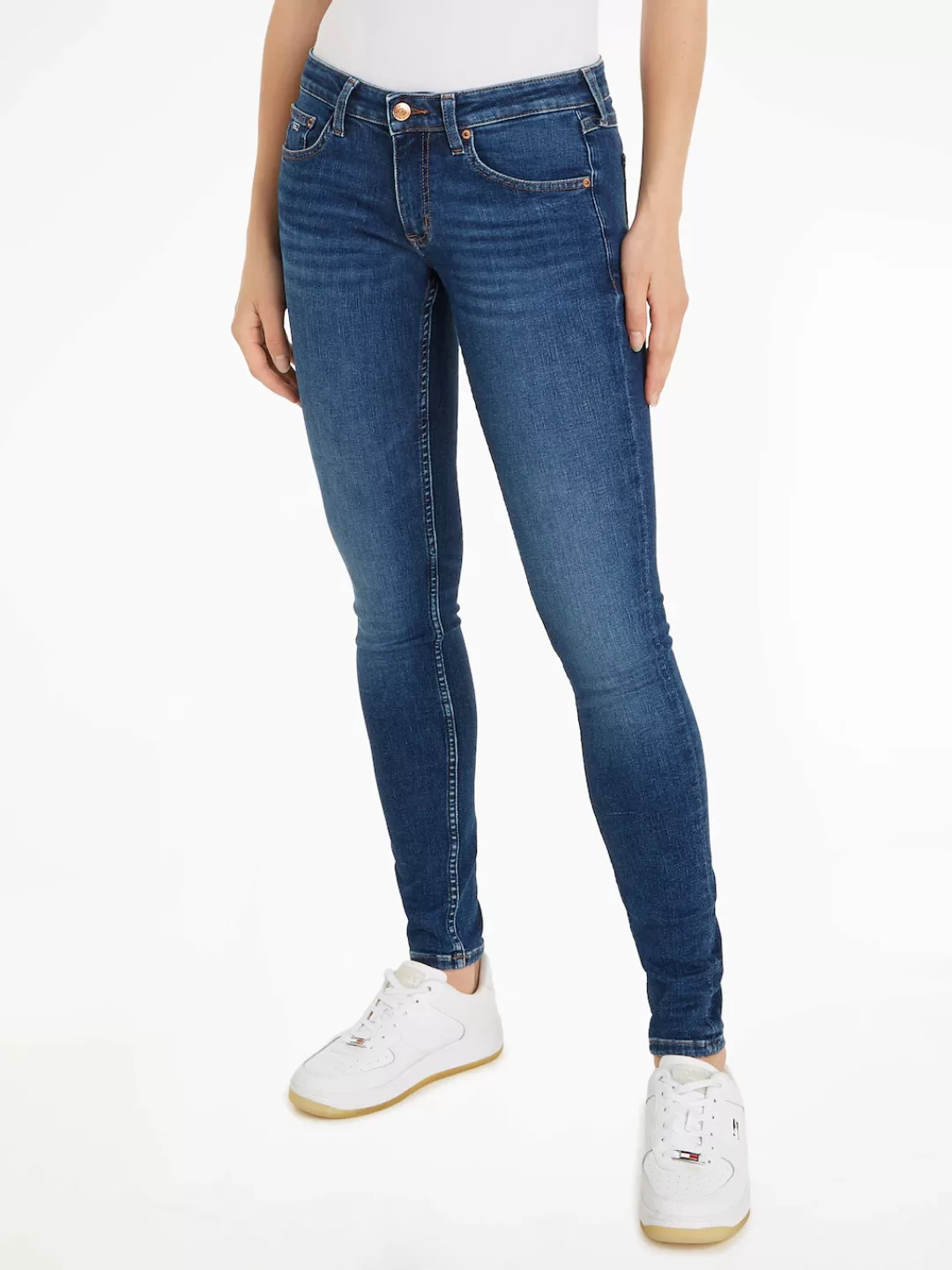 Tommy Jeans Slim-fit-Jeans "Skinny Jeans Marken Low Waist Mittlere Leibhöhe günstig online kaufen