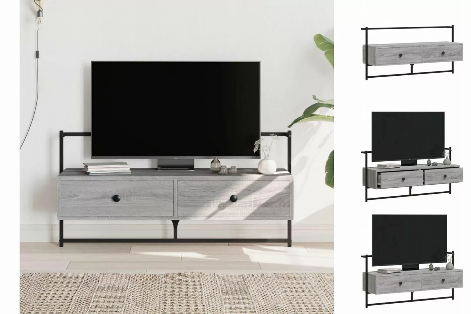 vidaXL TV-Schrank TV-Wandschrank Grau Sonoma 100,5x30x51 cm Holzwerkstoff T günstig online kaufen
