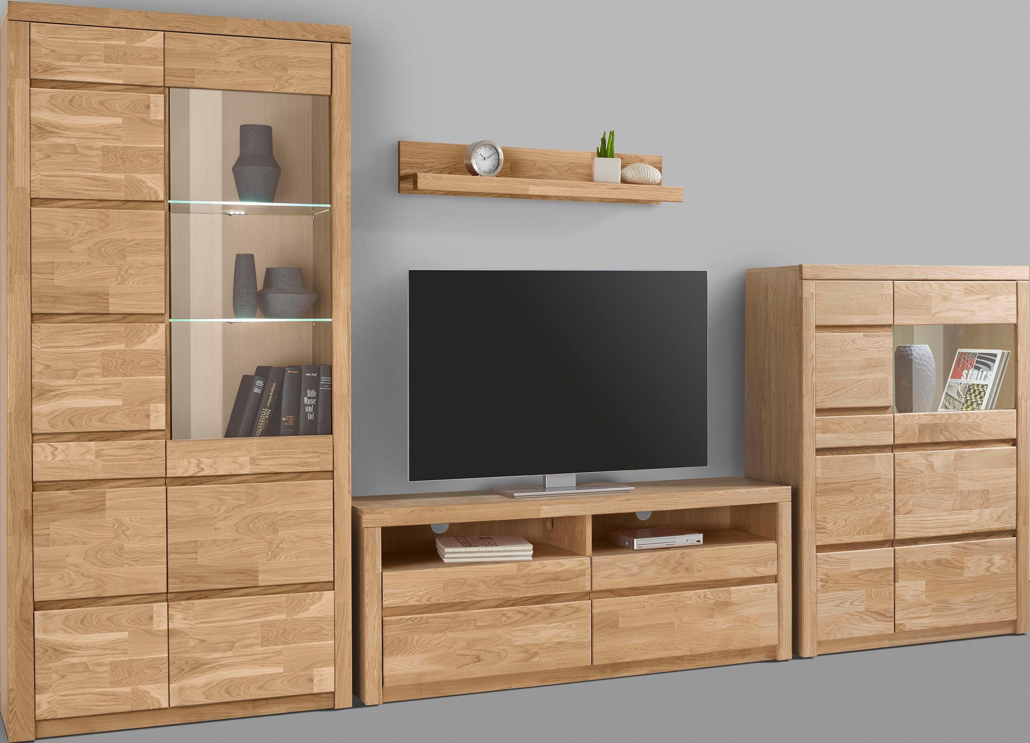 Home affaire Wohnwand "Silkeborg", (Set, 4 St.), teilmassives Holz günstig online kaufen