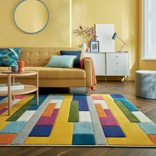 FLAIR RUGS Teppich »Spectrum«, rechteckig, 8 mm Höhe, Handgeschnitzt Teppic günstig online kaufen