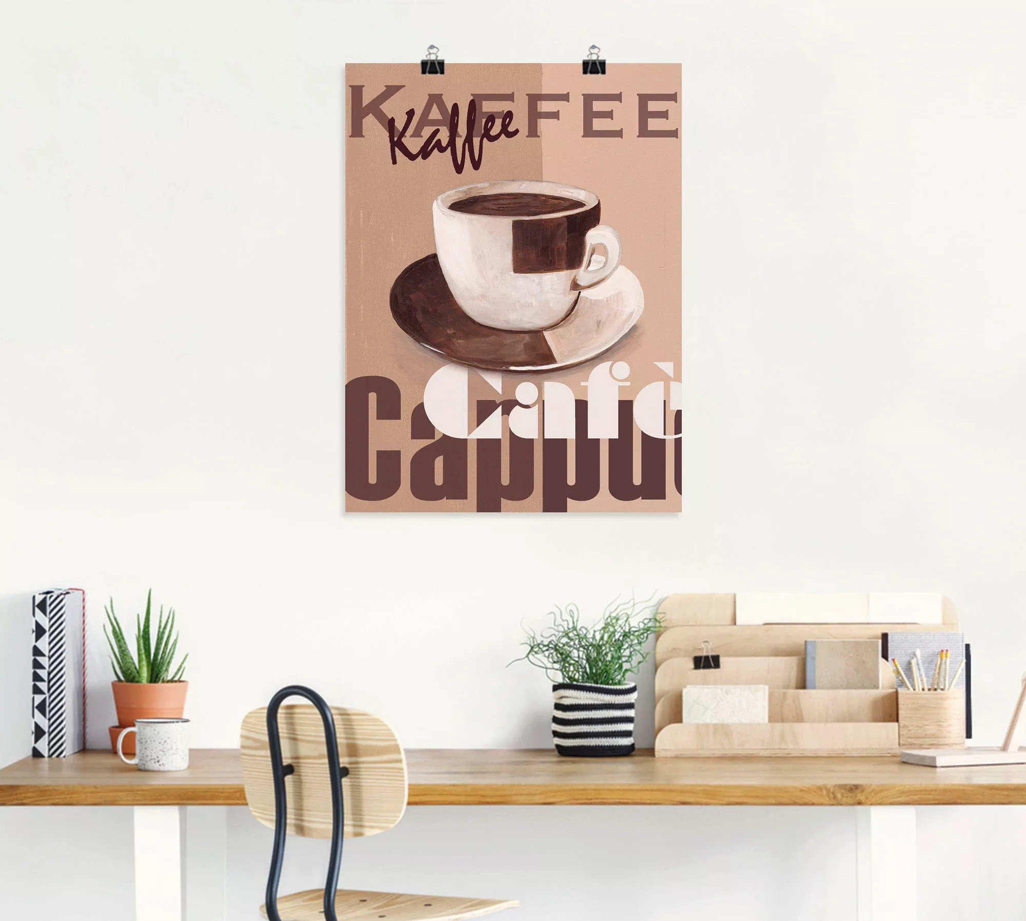 Artland Poster "Kaffee", Getränke, (1 St.), als Alubild, Leinwandbild, Wand günstig online kaufen