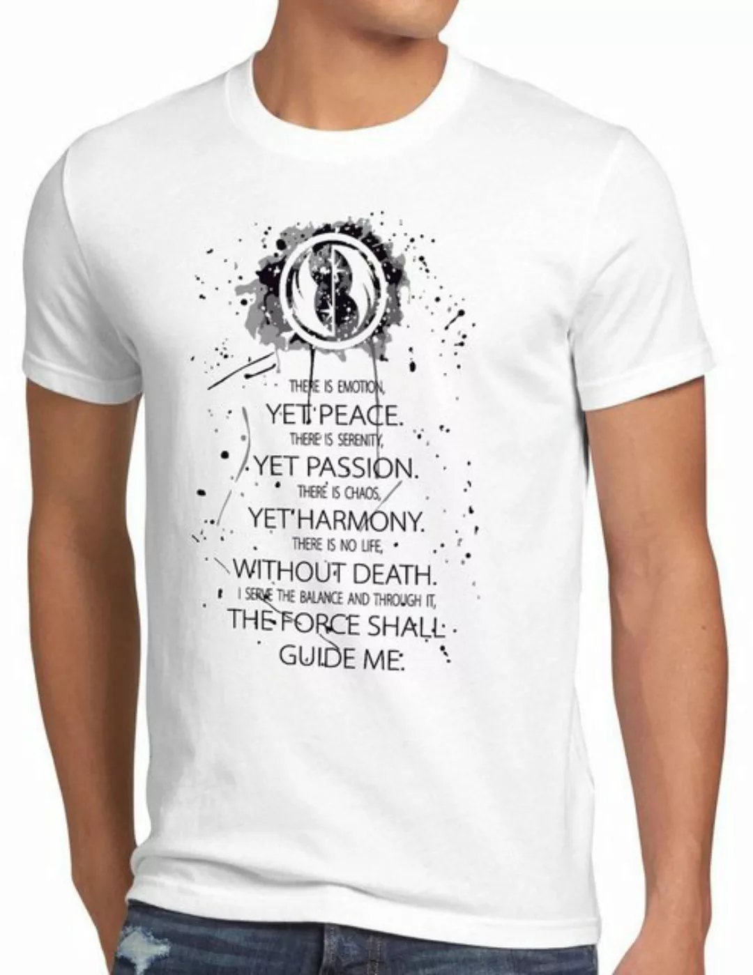 style3 Print-Shirt Herren T-Shirt Jedi Code Kodex Ritter wars luke darth st günstig online kaufen