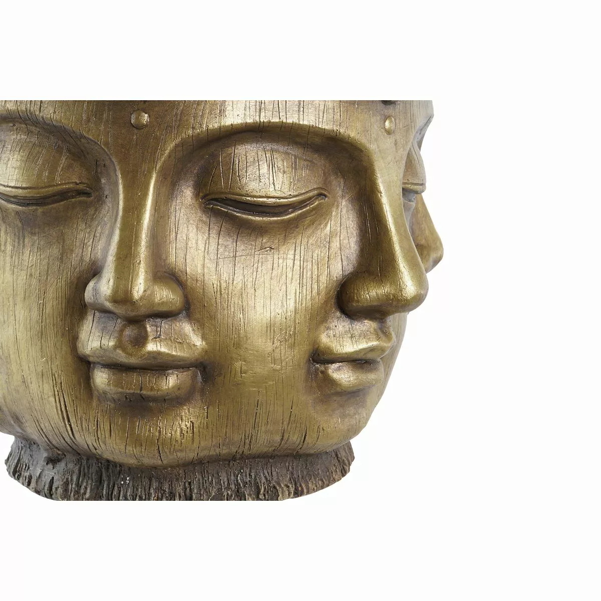 Blumentopf Dkd Home Decor Golden Holz Buddha Orientalisch (34 X 34 X 30 Cm) günstig online kaufen