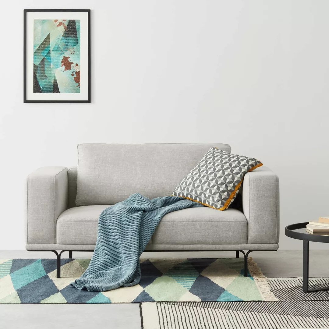 Nocelle 2-Sitzer Sofa, Parisgrau - MADE.com günstig online kaufen