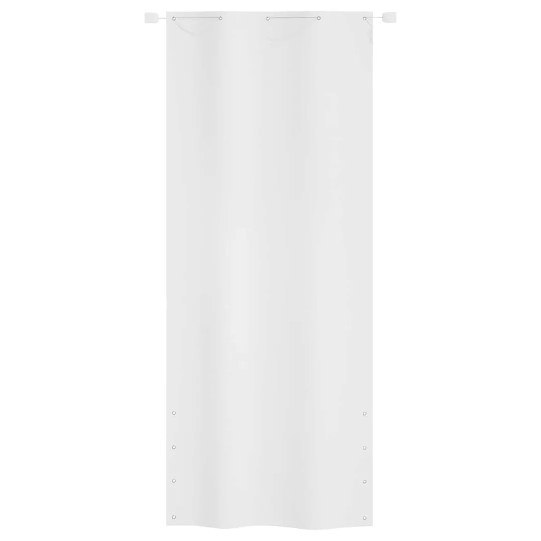 Vidaxl Balkon-sichtschutz Weiß 100x240 Cm Oxford-gewebe günstig online kaufen