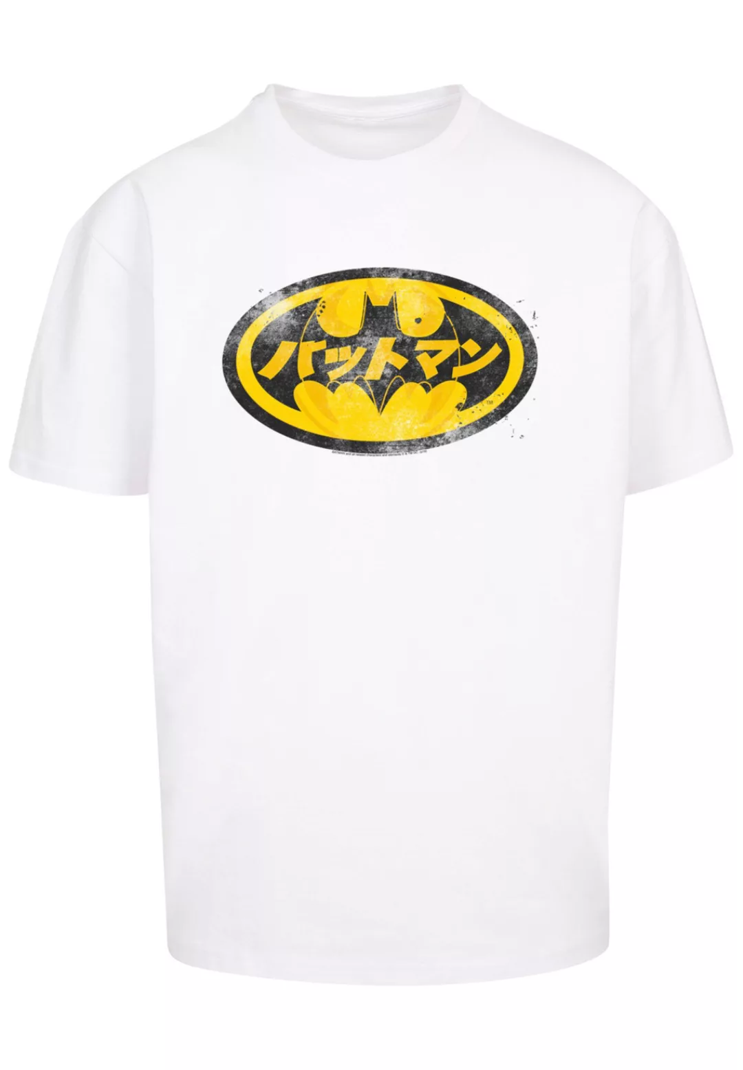 F4NT4STIC T-Shirt "DC Comics Batman Japanese Logo Yellow" günstig online kaufen