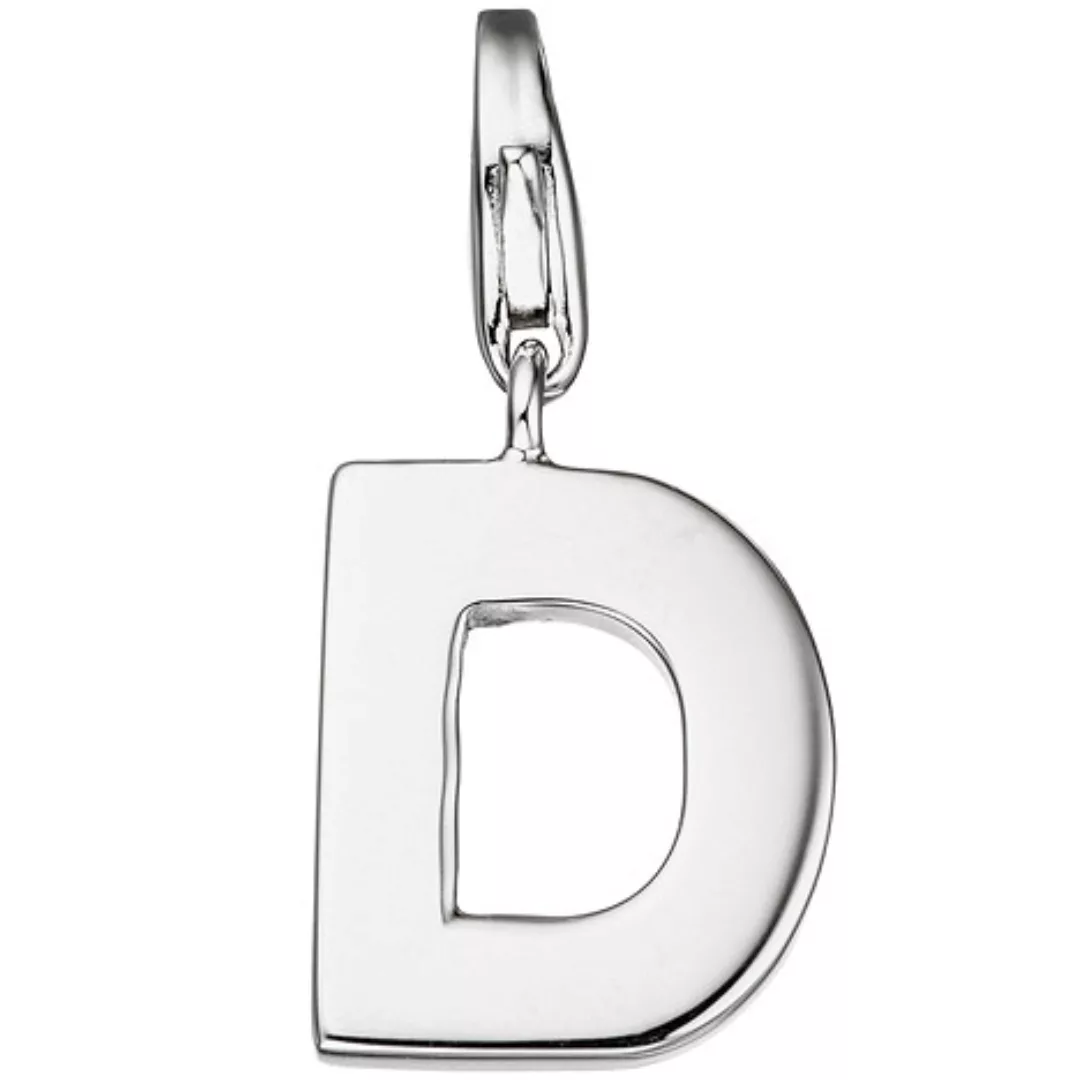 SIGO Einhänger Charm Buchstabe D 925 Sterling Silber Anhänger für Bettelarm günstig online kaufen