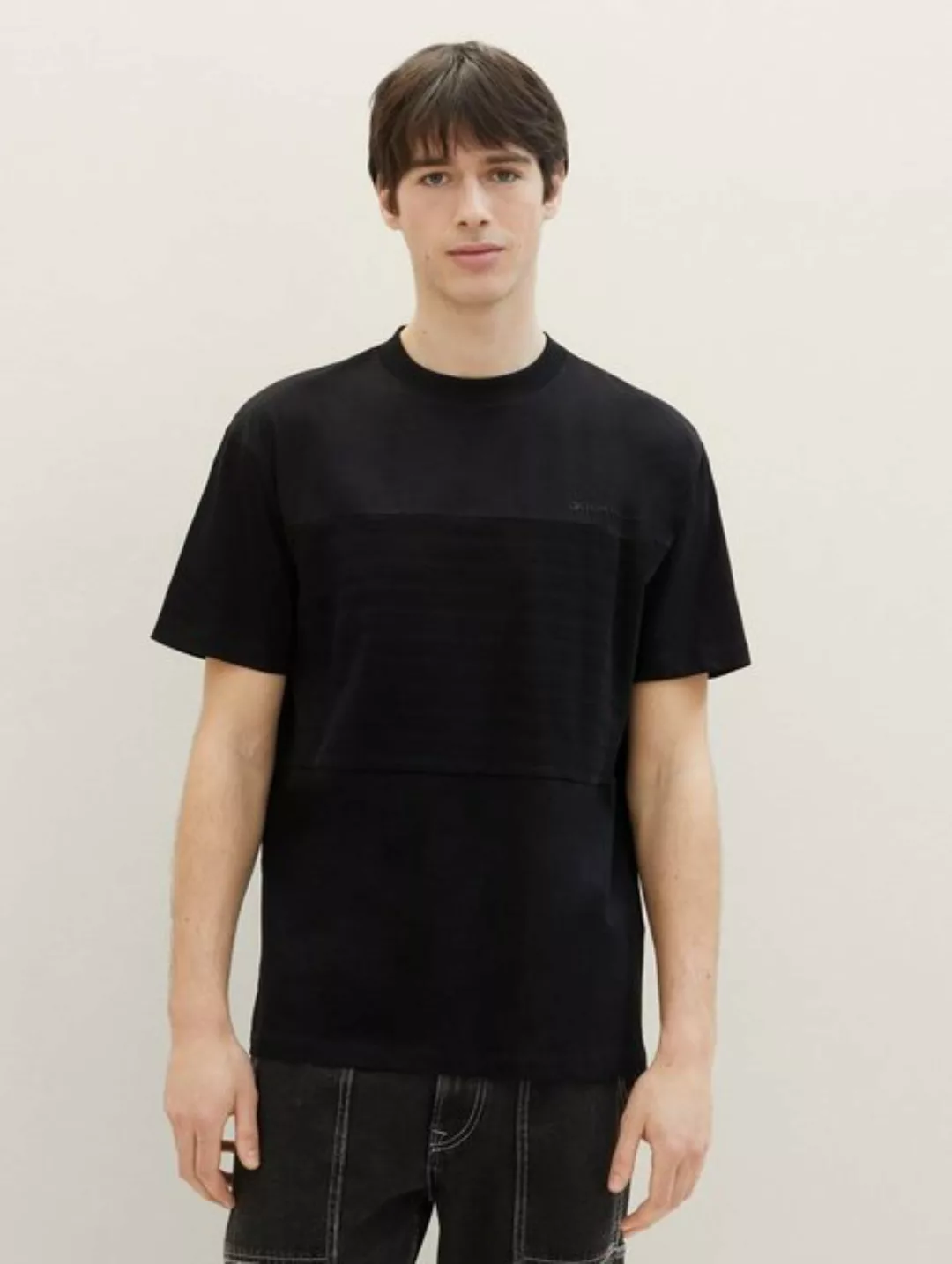 TOM TAILOR Denim T-Shirt Cutline T-Shirt günstig online kaufen