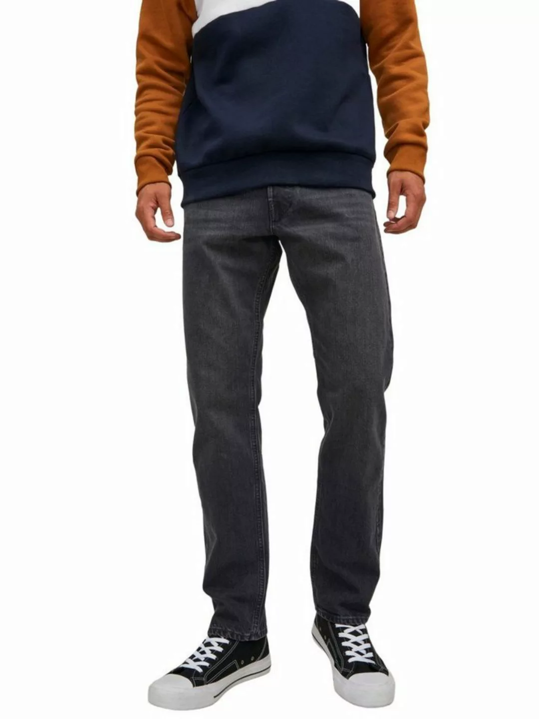 Jack & Jones Herren Jeans JJICHRIS JJCOOPER JOS 490 - Relaxed Fit - Schwarz günstig online kaufen