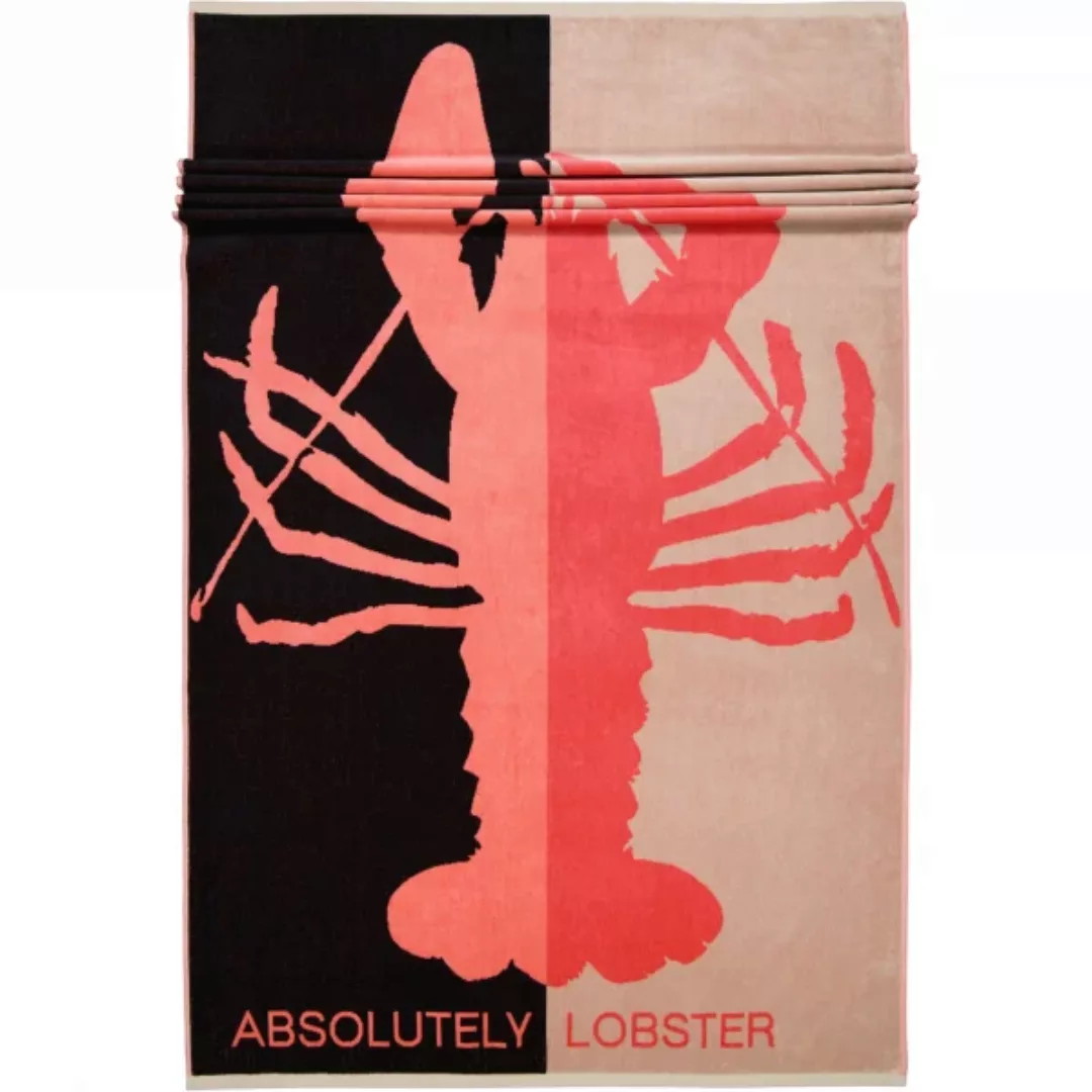Vossen Strandtücher Absolutely Lobster - Farbe: schwarz - 0004 - 100x180 cm günstig online kaufen