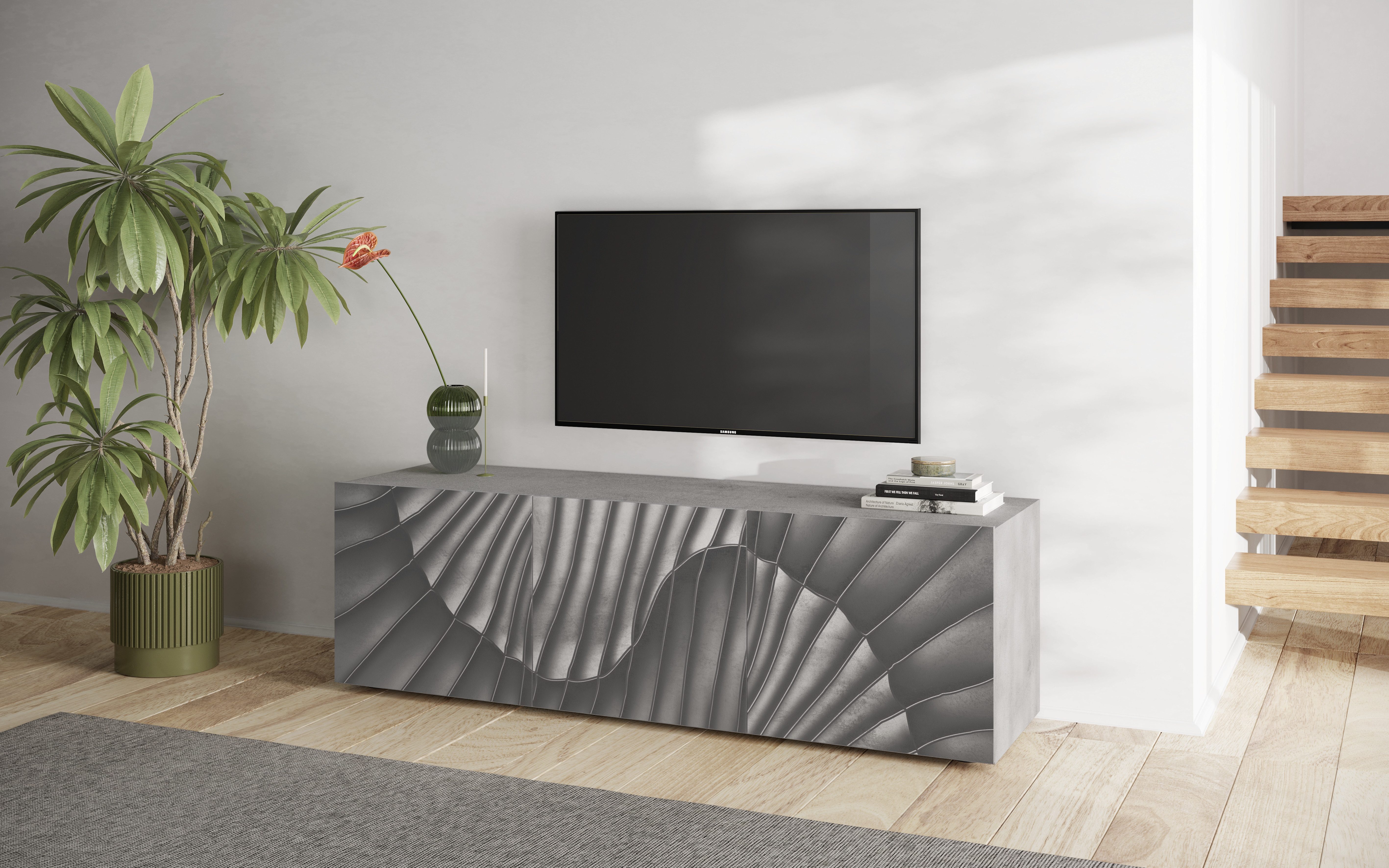 INOSIGN Lowboard "Snake, TV-Möbel, TV-Schrank, Media-Board, Breite 181 cm, günstig online kaufen