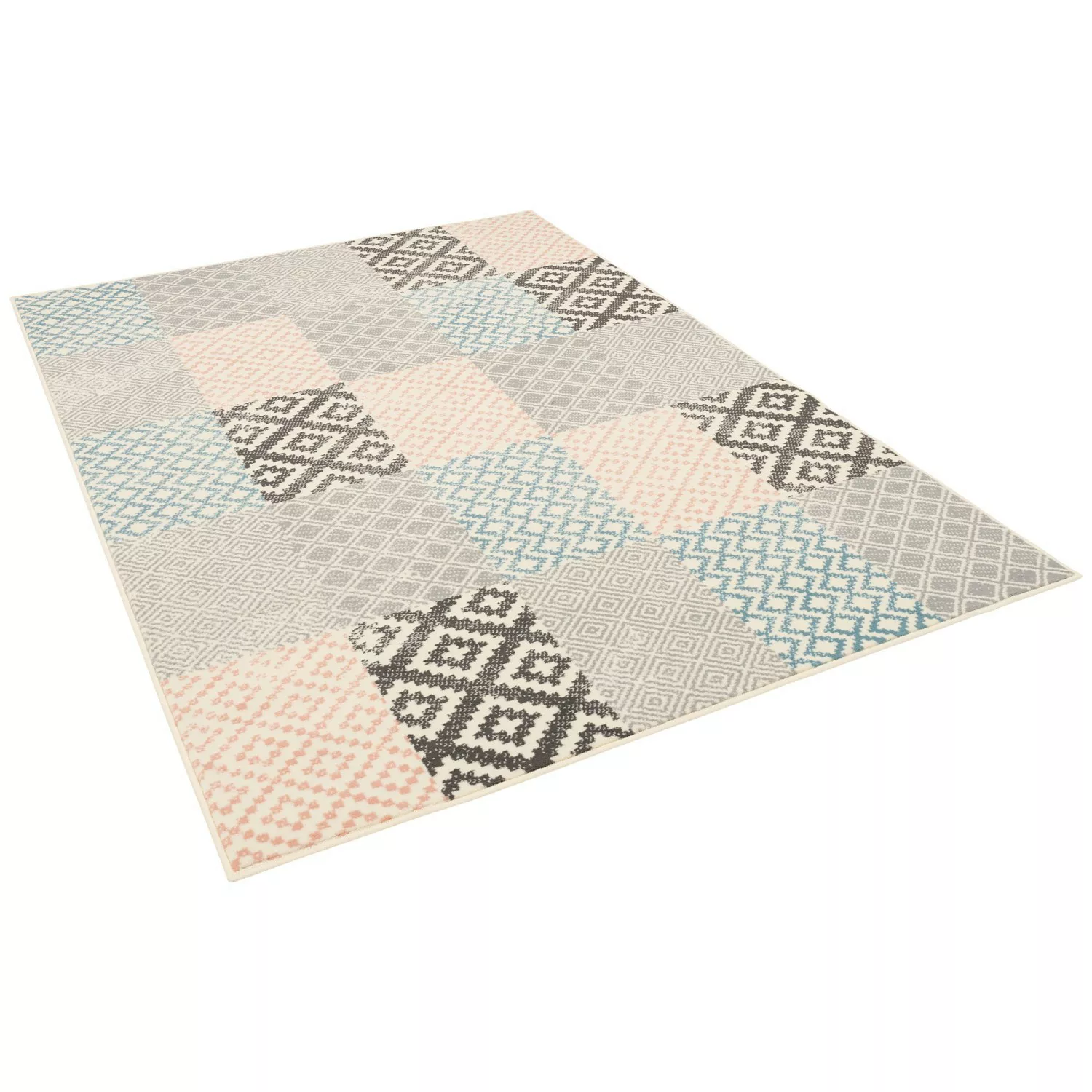 Pergamon Designer Teppich Passion Pastell Patchwork Beige 120x170cm günstig online kaufen