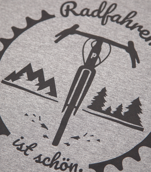 Radfahren Ist Schön - Gravel - Fair Wear Männer T-shirt - Heather Grey günstig online kaufen