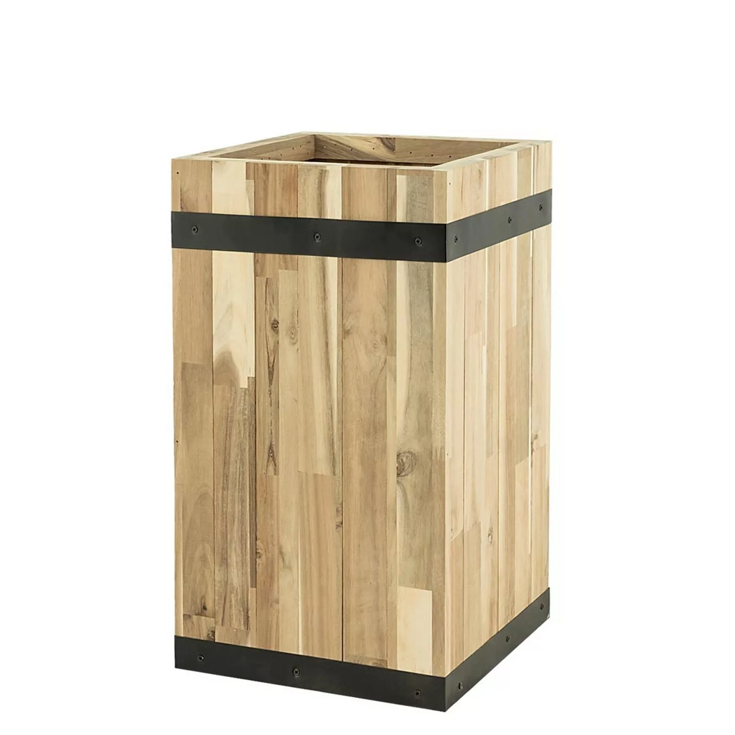 Pflanzwerk® Pflanzkübel Tower - Akazien Holz - 48 cm x 28 cm x 28 cm günstig online kaufen