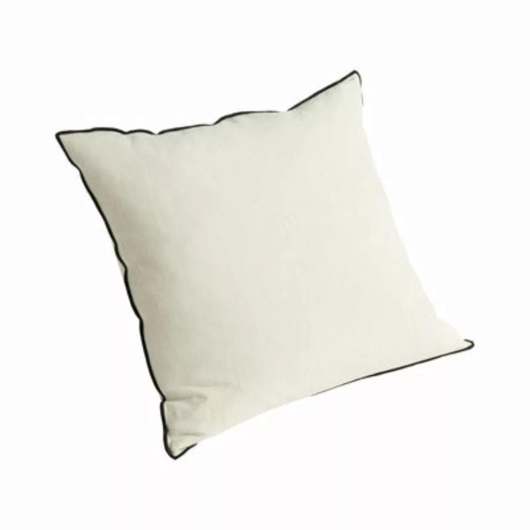Kissen Outline textil weiß beige / 50 x 50 cm - Hay - Beige günstig online kaufen