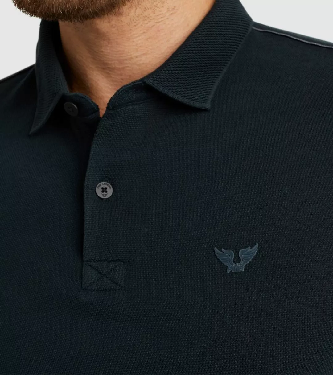 PME Legend Longsleeve Poloshirt Navy - Größe L günstig online kaufen