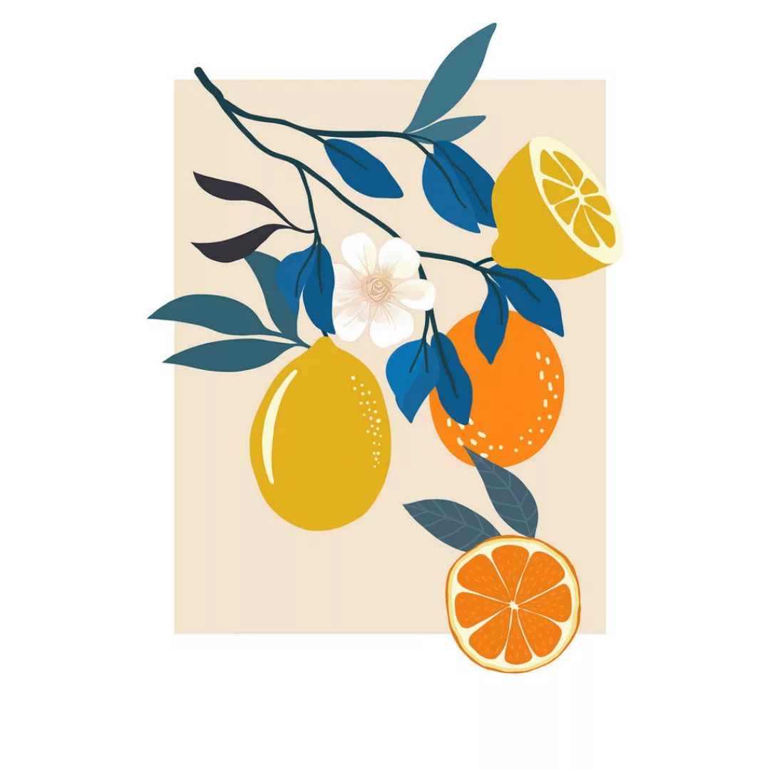 Komar Wandbild "Illustration Finest Fruits", (1 St.), Deutsches Premium-Pos günstig online kaufen