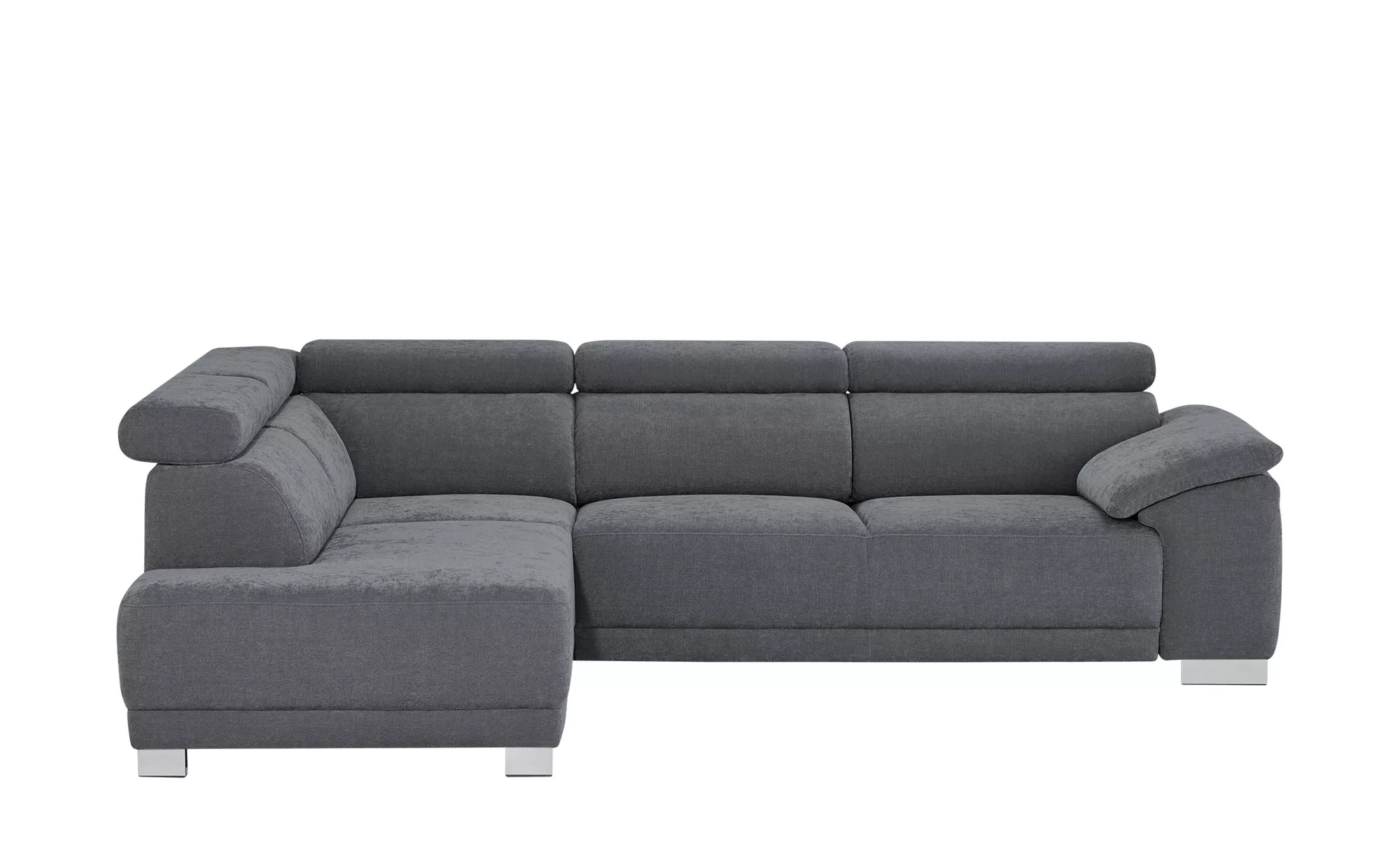 Ecksofa - grau - 76 cm - Polstermöbel > Sofas > Ecksofas - Möbel Kraft günstig online kaufen