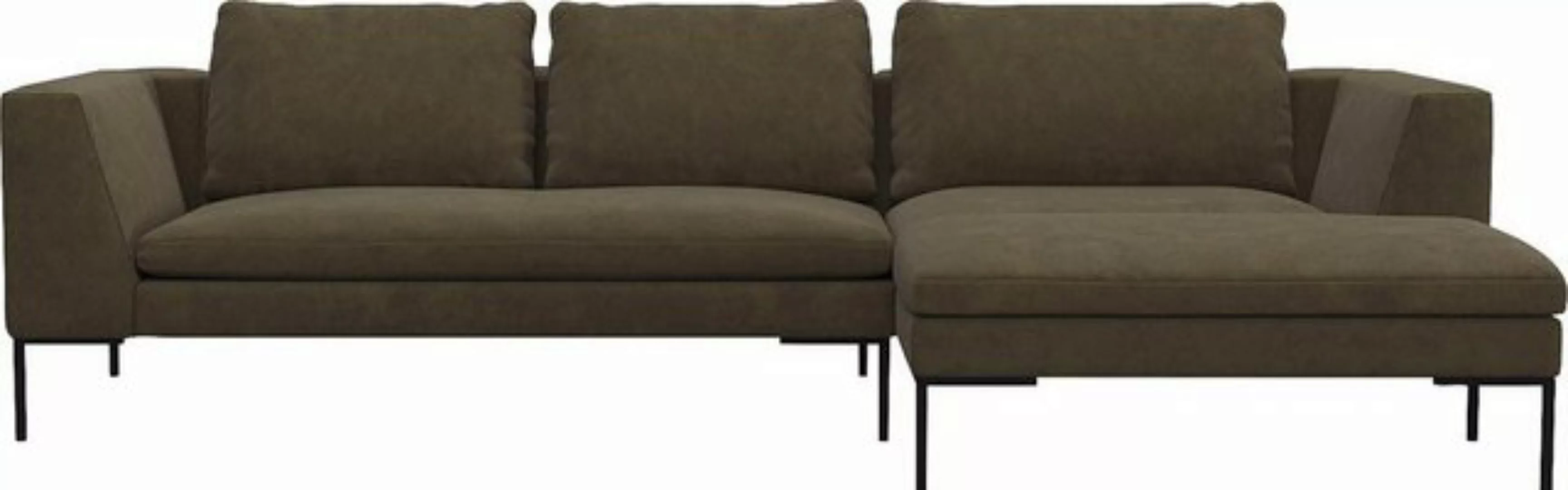 FLEXLUX Ecksofa Loano, modernes Sofa, frei im Raum stellbar, lose Kissen, K günstig online kaufen