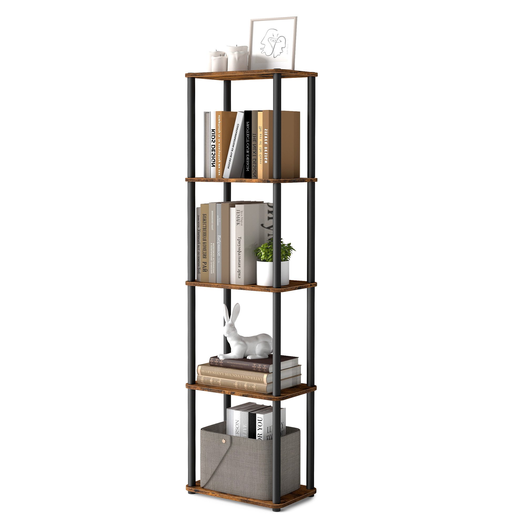 VASAGLE Standregal, Bücherregale, Aufbewahrungsregal, Regal mit günstig online kaufen