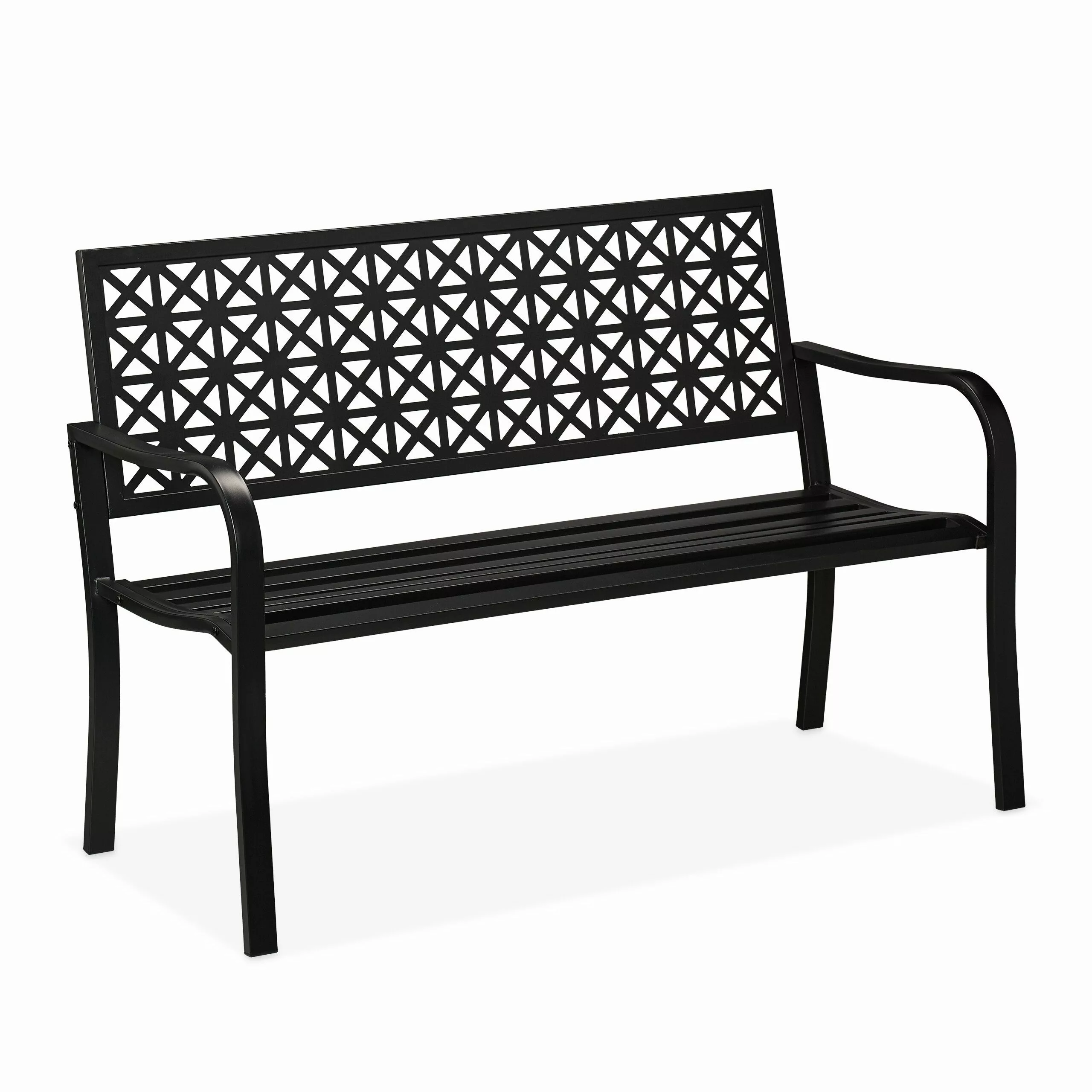 relaxdays Gartenbank geometrisches Must günstig online kaufen