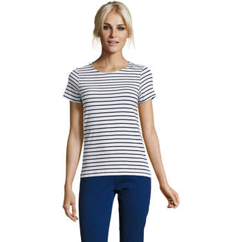 Sols  T-Shirt Camiseta de mujer a rayas-100% algodón peinado Ringspun günstig online kaufen