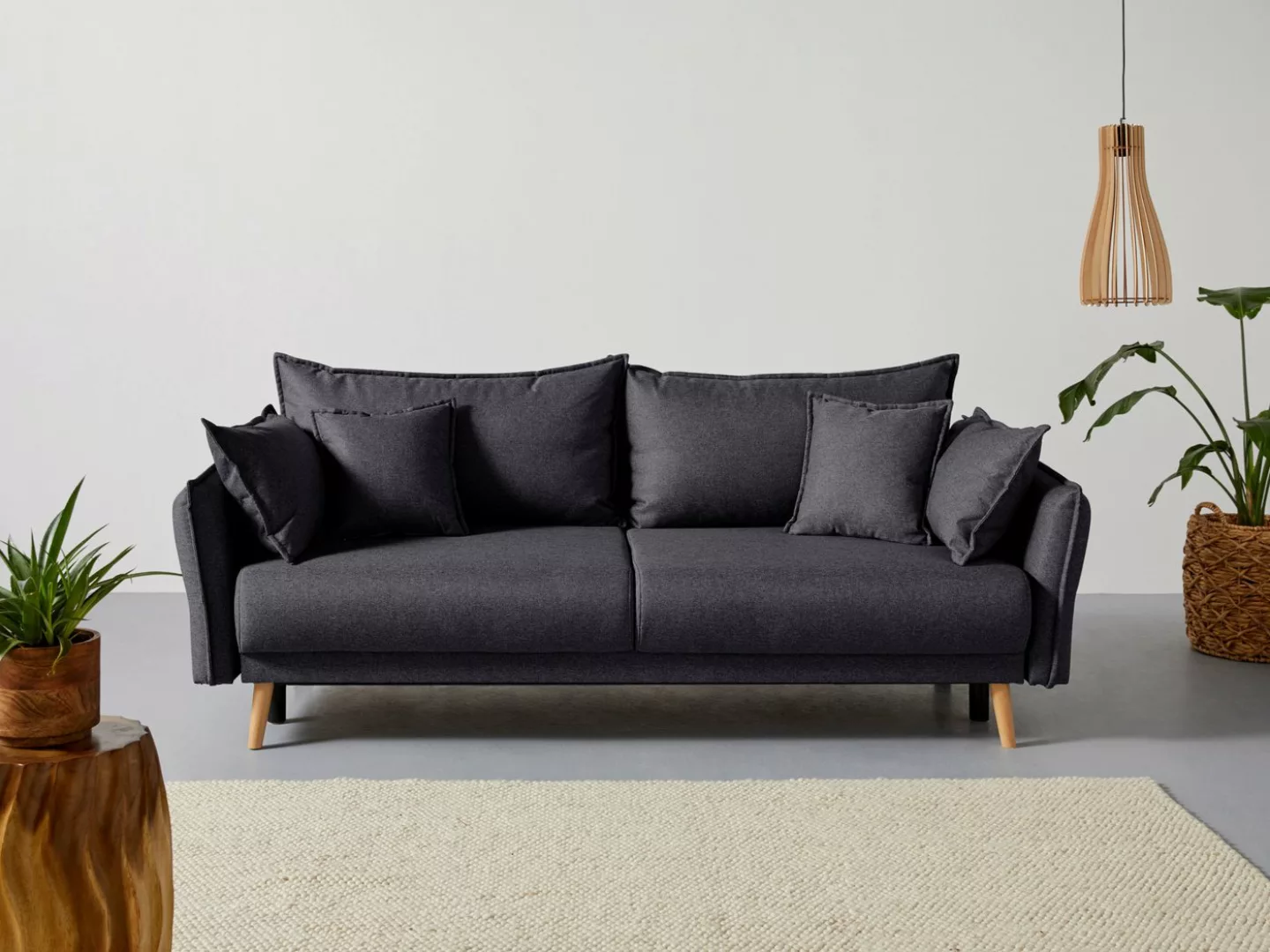 Home affaire Schlafsofa "Granbo", incl. Bettfunktion und Bettkasten, Federk günstig online kaufen