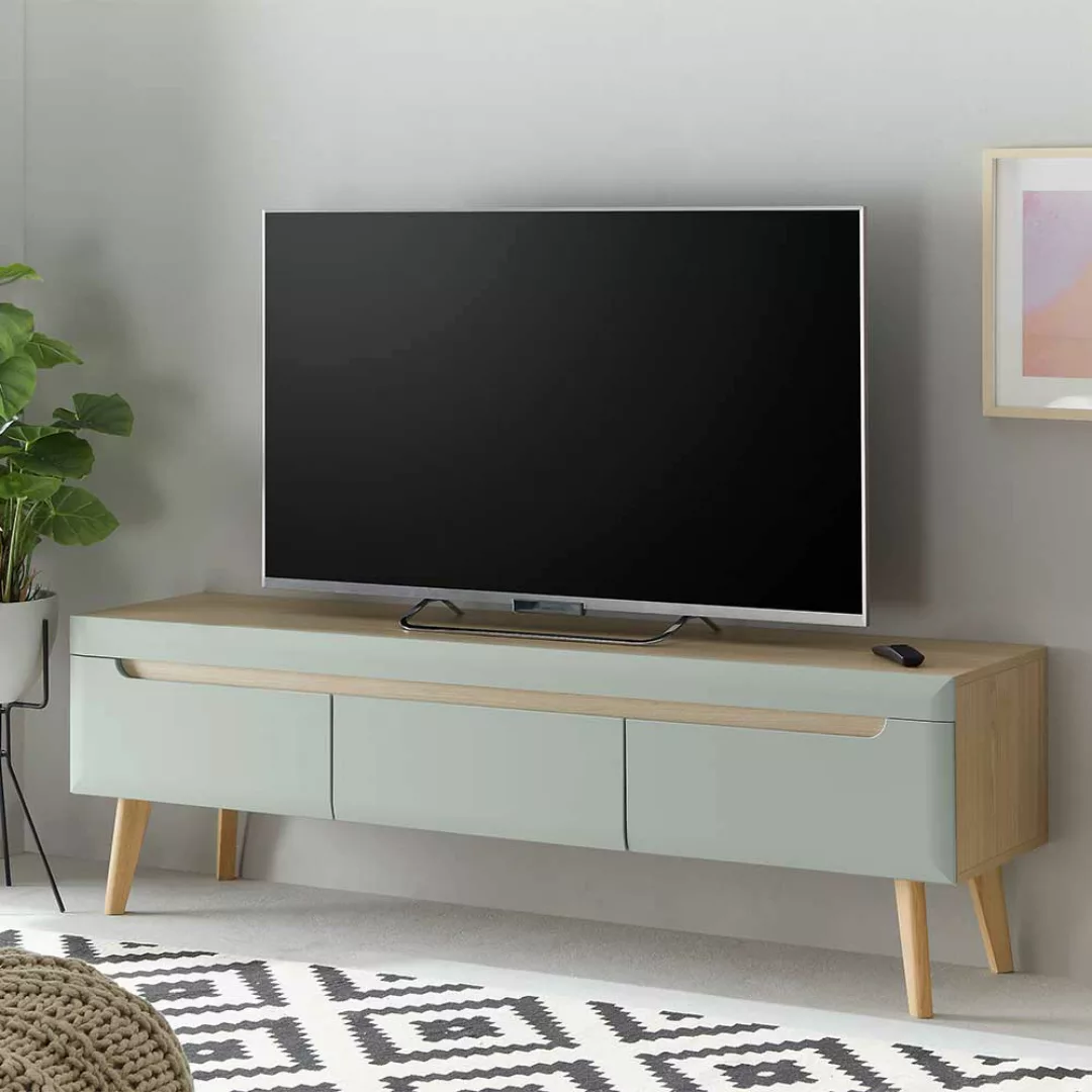 Fernsehmöbel im Skandi Design drei Schubladen günstig online kaufen