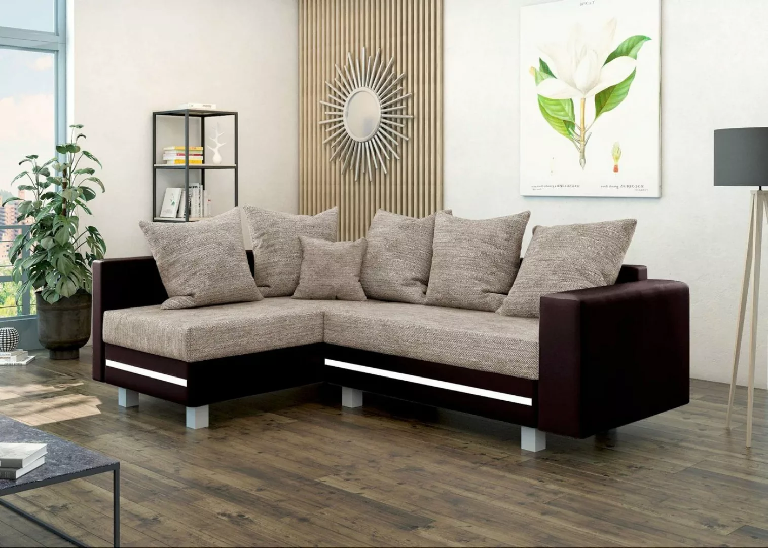 Stylefy Ecksofa Morgan, L-Form, Eckcouch, Ottomane links oder rechts bestel günstig online kaufen