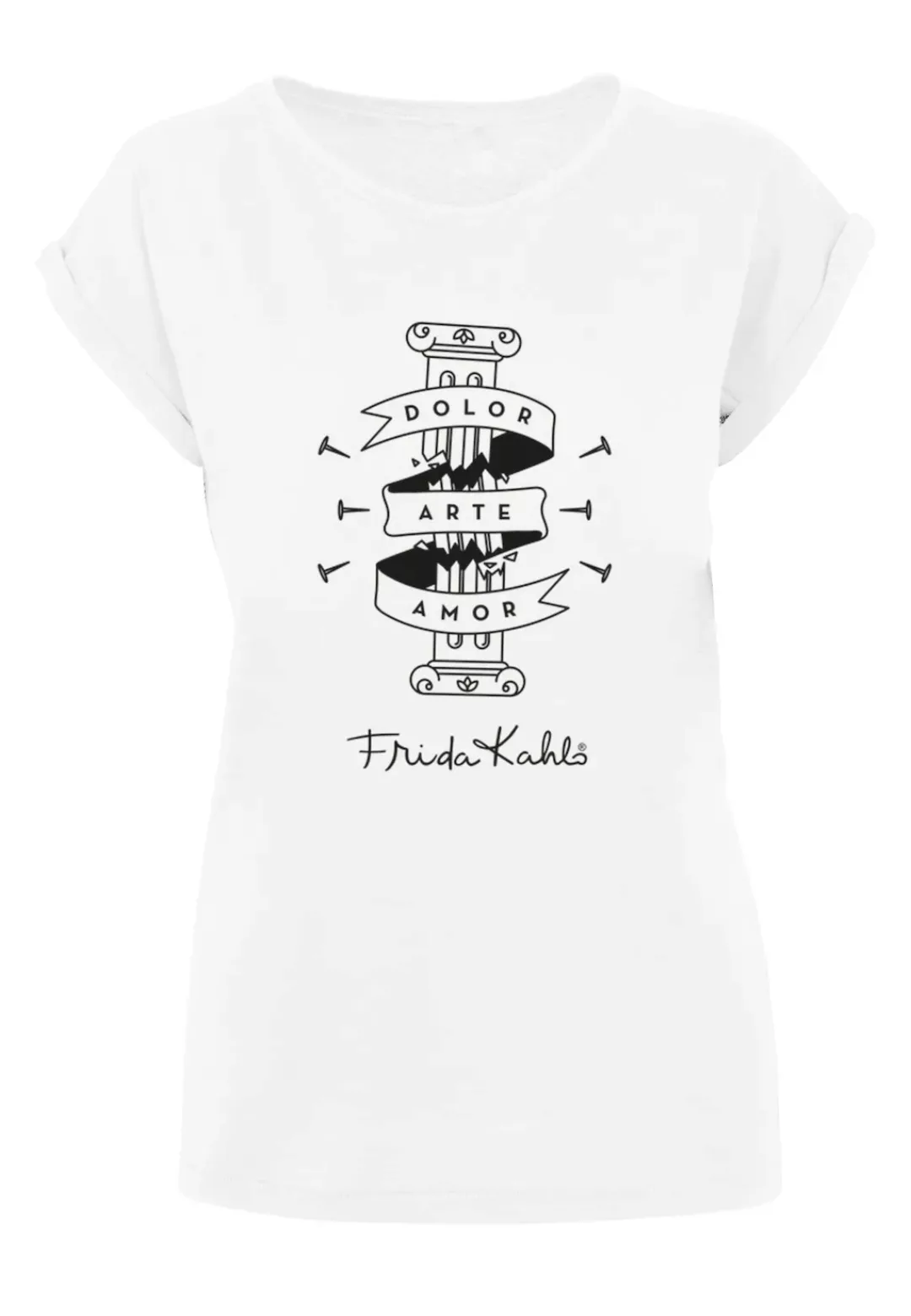 Merchcode T-Shirt "Merchcode Damen Ladies Frida Kahlo - Dolor Arte Amor T-S günstig online kaufen
