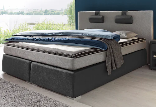 ATLANTIC home collection Boxspringbett "Rick", mit Bonnell-Federkernmatratz günstig online kaufen