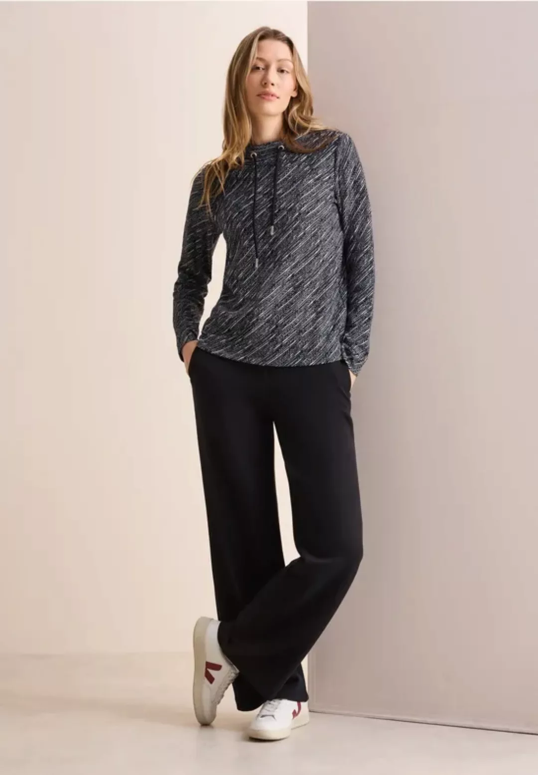 Cecil Langarmshirt, aus elastischem Materialmix günstig online kaufen