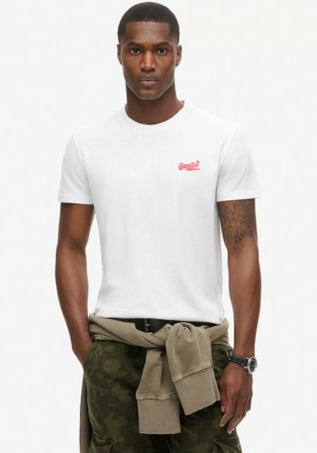 Superdry Rundhalsshirt Organic Cotton Essential Logo T-Shirt günstig online kaufen