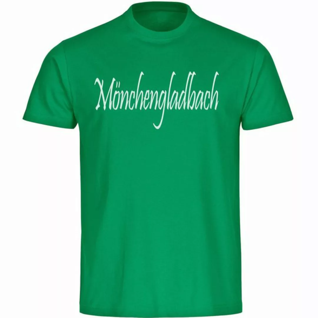 multifanshop T-Shirt Herren Mönchengladbach - Schriftzug - Männer günstig online kaufen