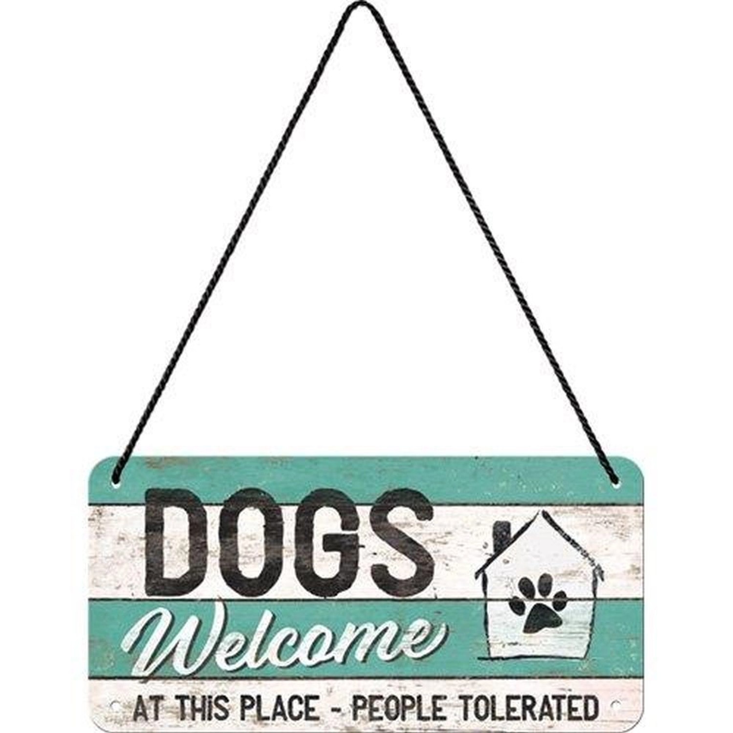 Nostalgic-Art Hängeschild PfotenSchild Dogs Welcome günstig online kaufen