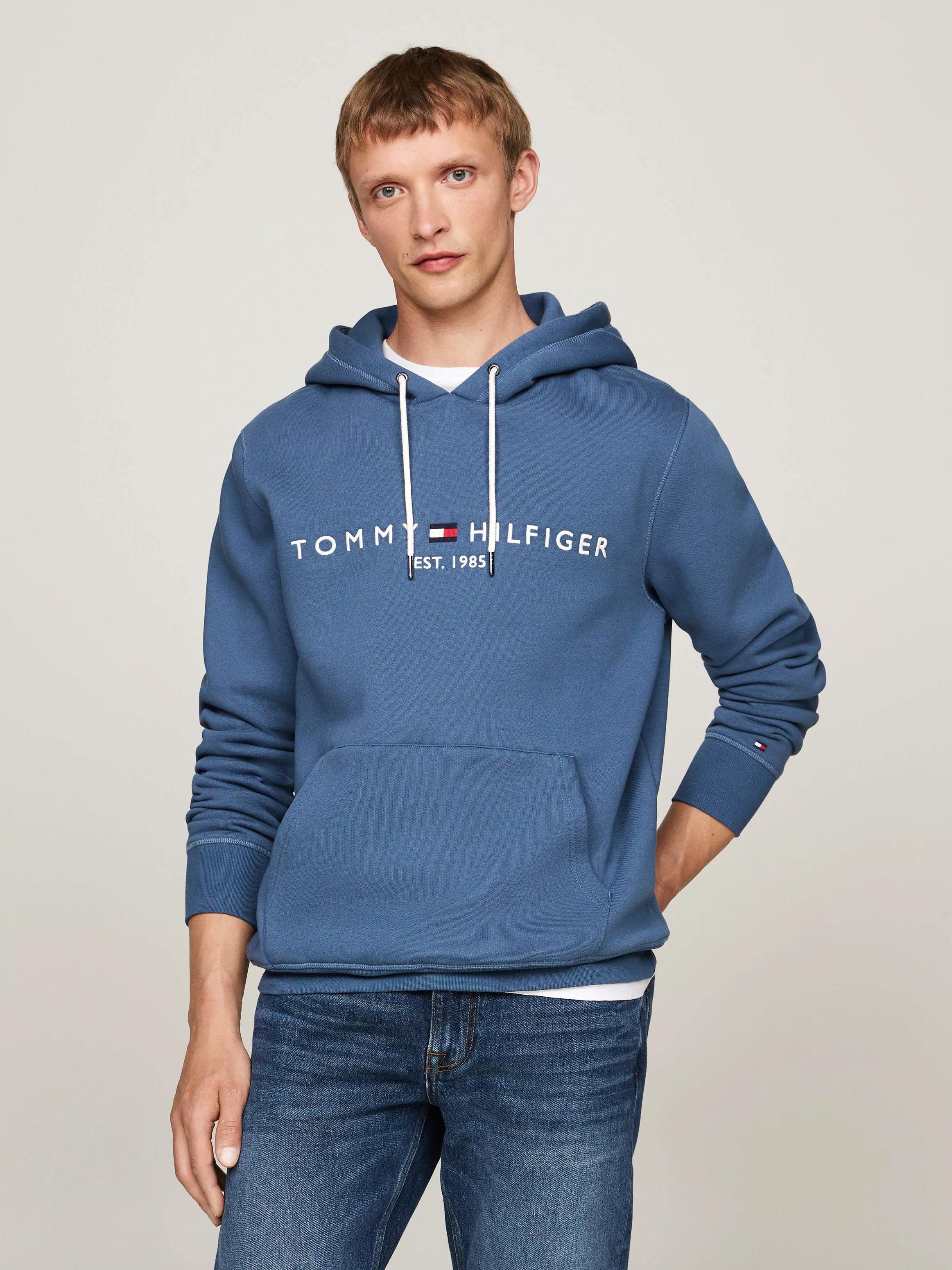 Tommy Hilfiger Kapuzensweatshirt TOMMY LOGO HOODY mit Kapuze und Kängurutas günstig online kaufen