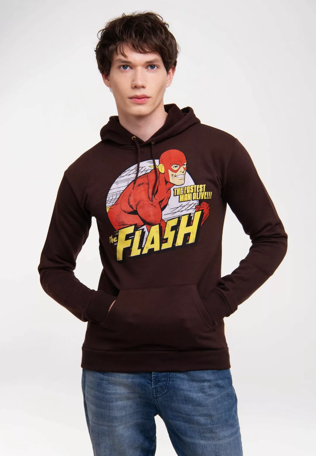 LOGOSHIRT Kapuzensweatshirt "DC Comics - Flash, Fastest Man Alive", mit liz günstig online kaufen