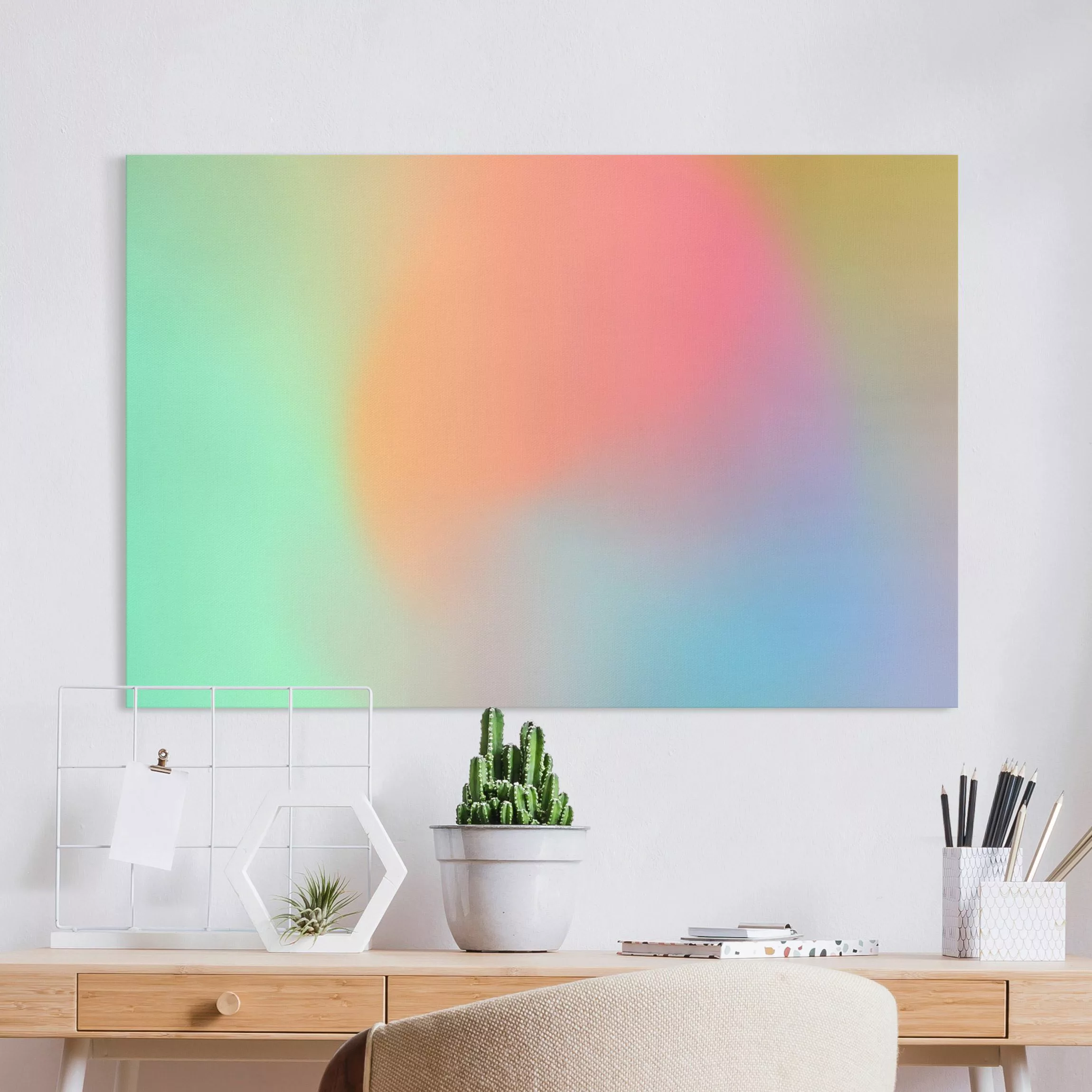 Leinwandbild Regenbogenfarben günstig online kaufen